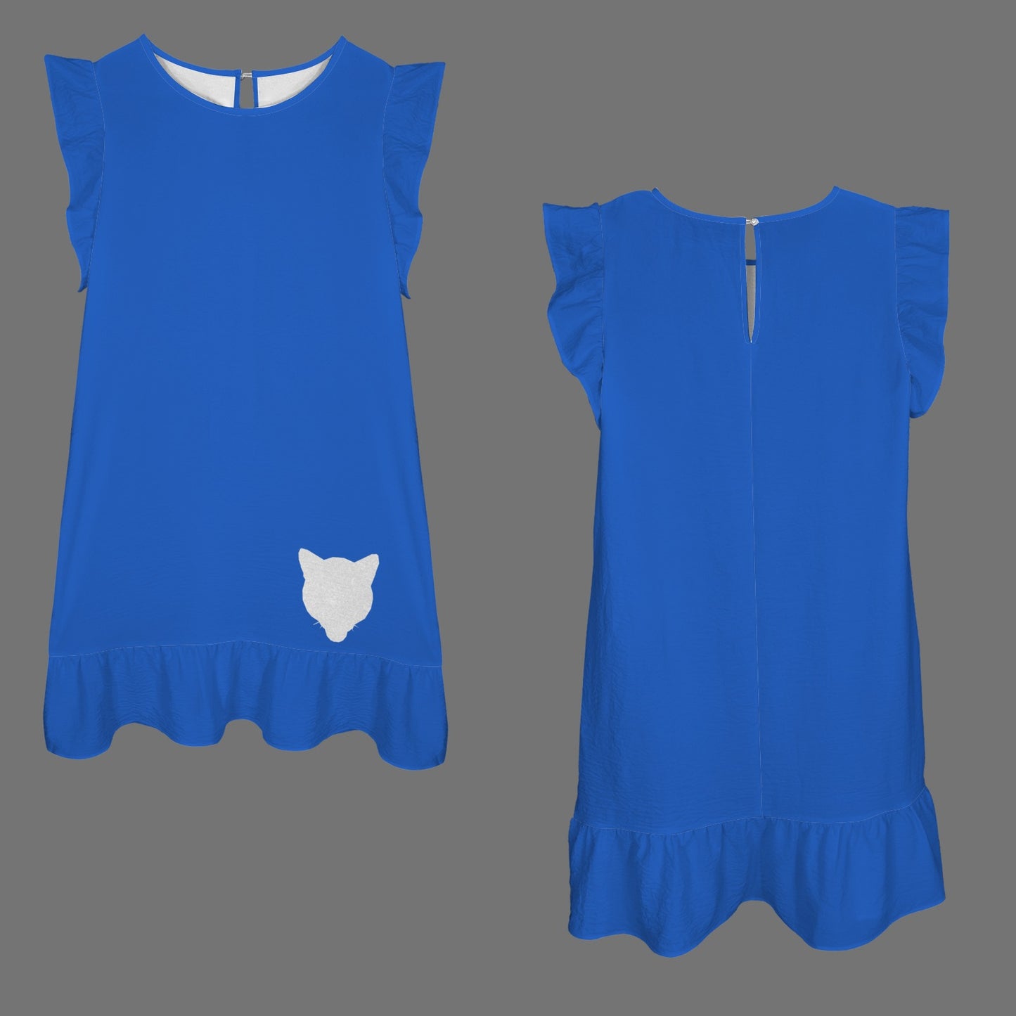 Flowy Provo Glitter Cougar Dress, Blue