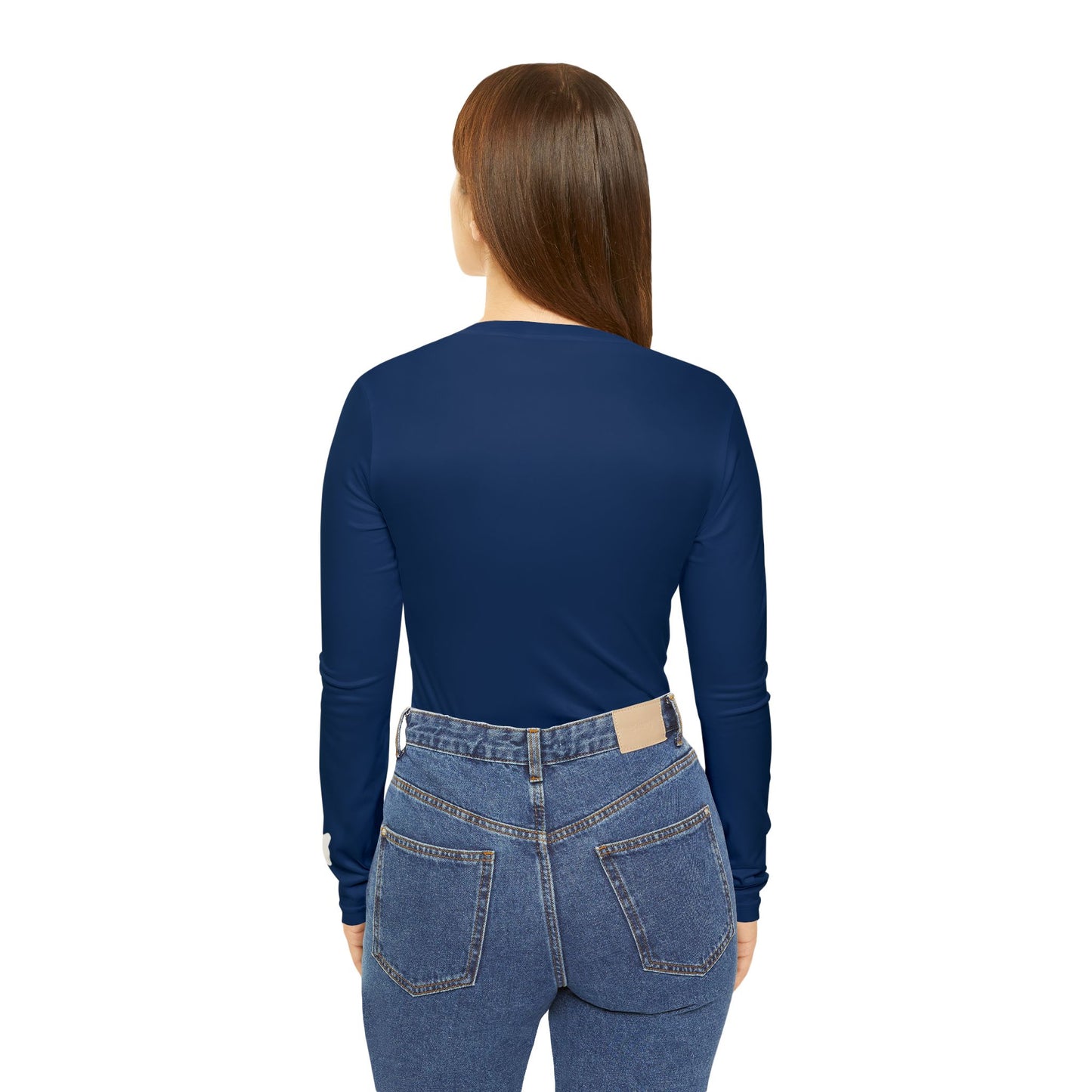 Cougar Women's Long Sleeve V-Neck Shirt, Blue