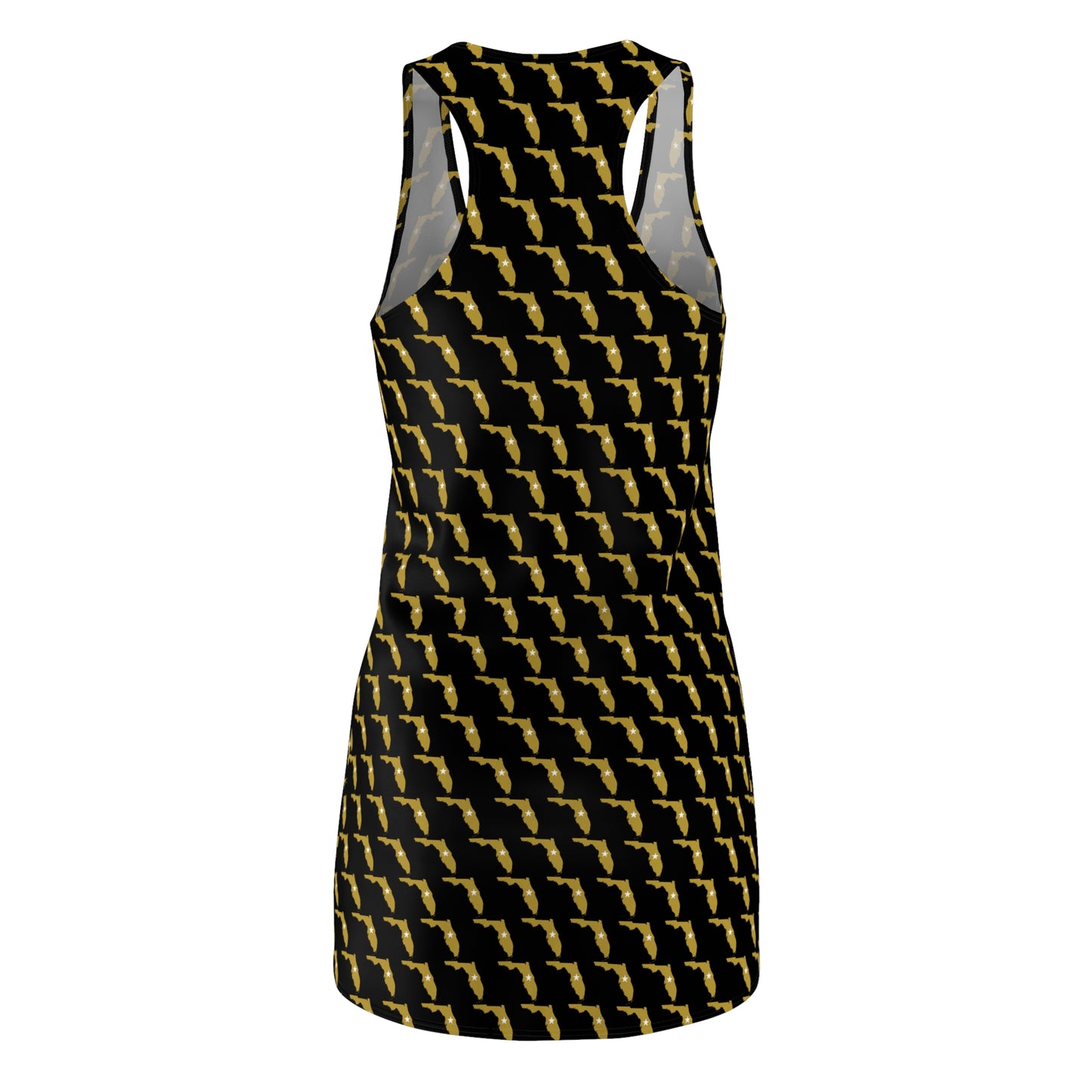 FL Black Print Racerback Dress