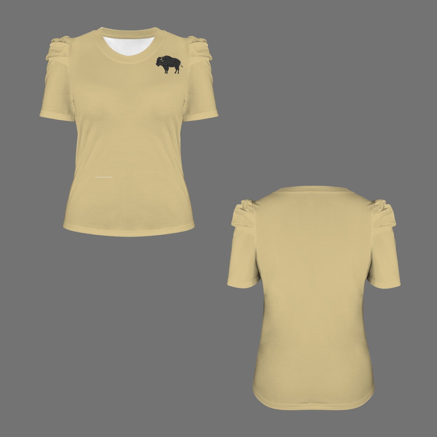 Glitter Buffalo Top, Gold