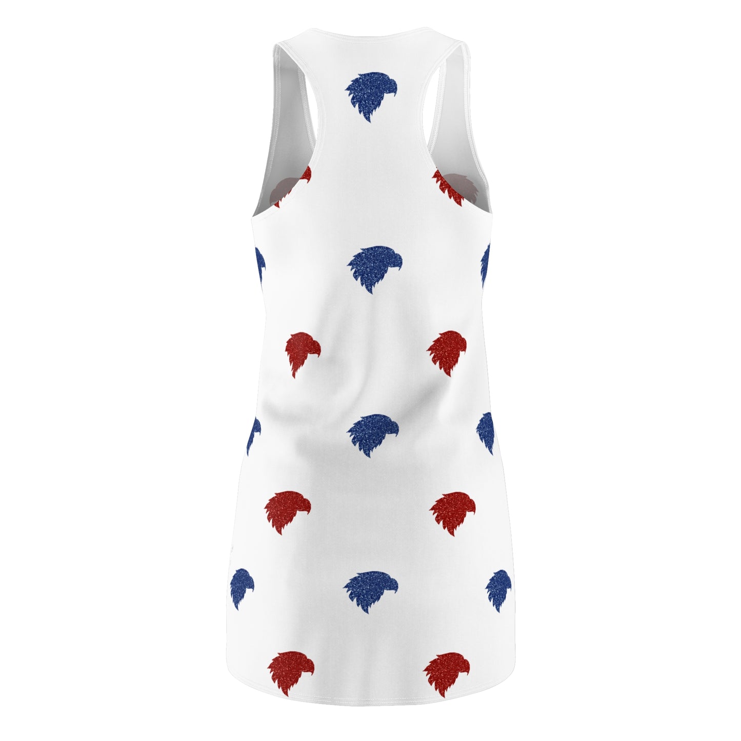 Glitter Jawhawk Print Women's Racerback Dress