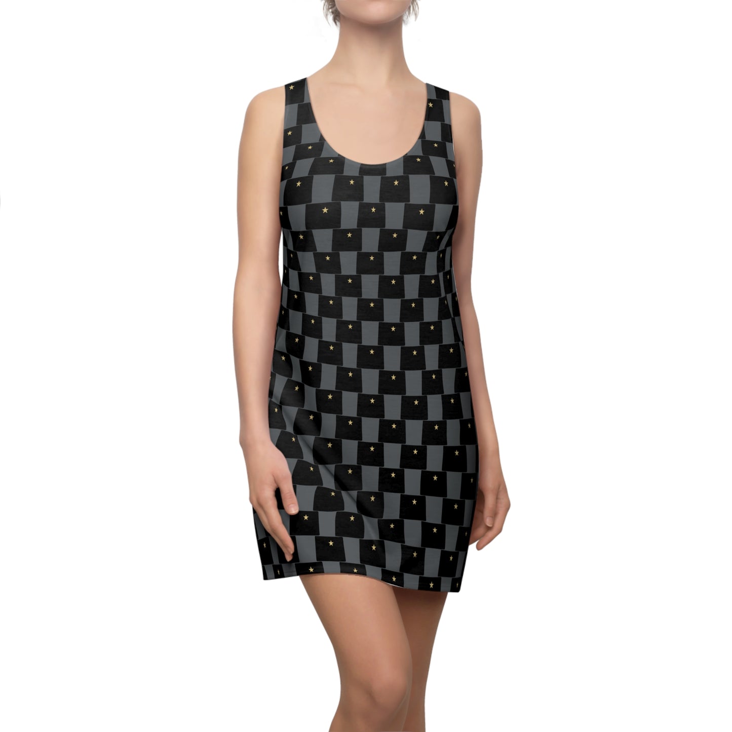 CO Gray Print Women's Racerback Dress