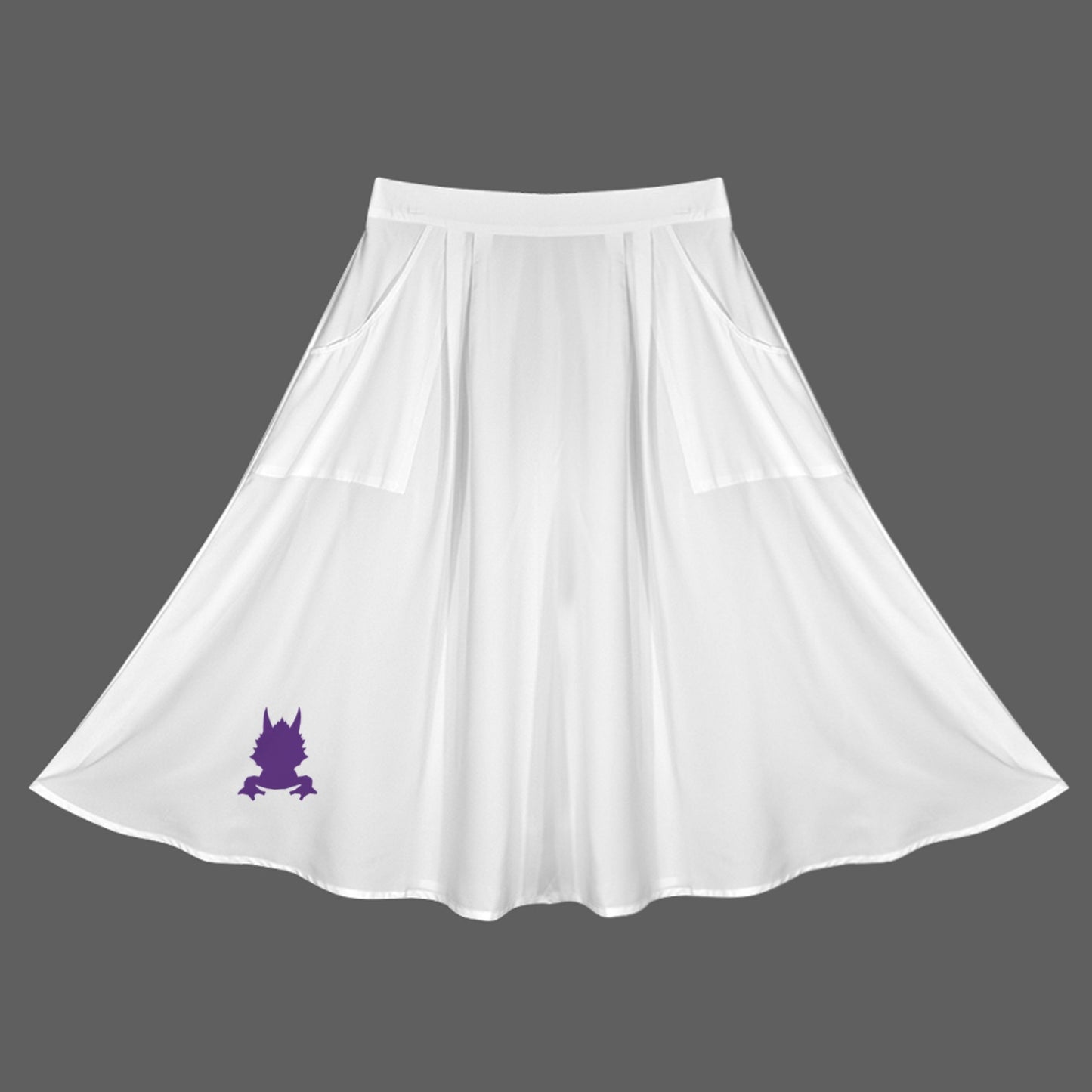 Horned Frog Maxi Skirt, White