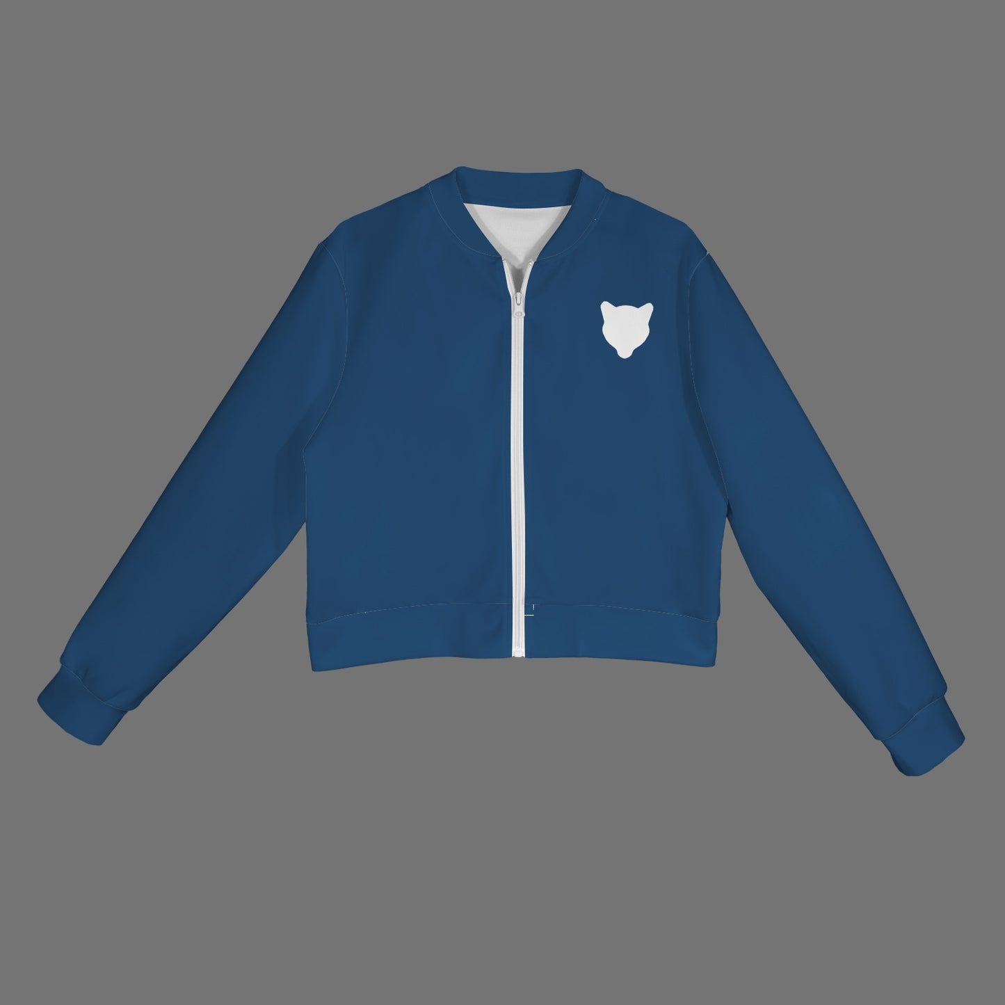 Blue Cougar Bomber Jacket