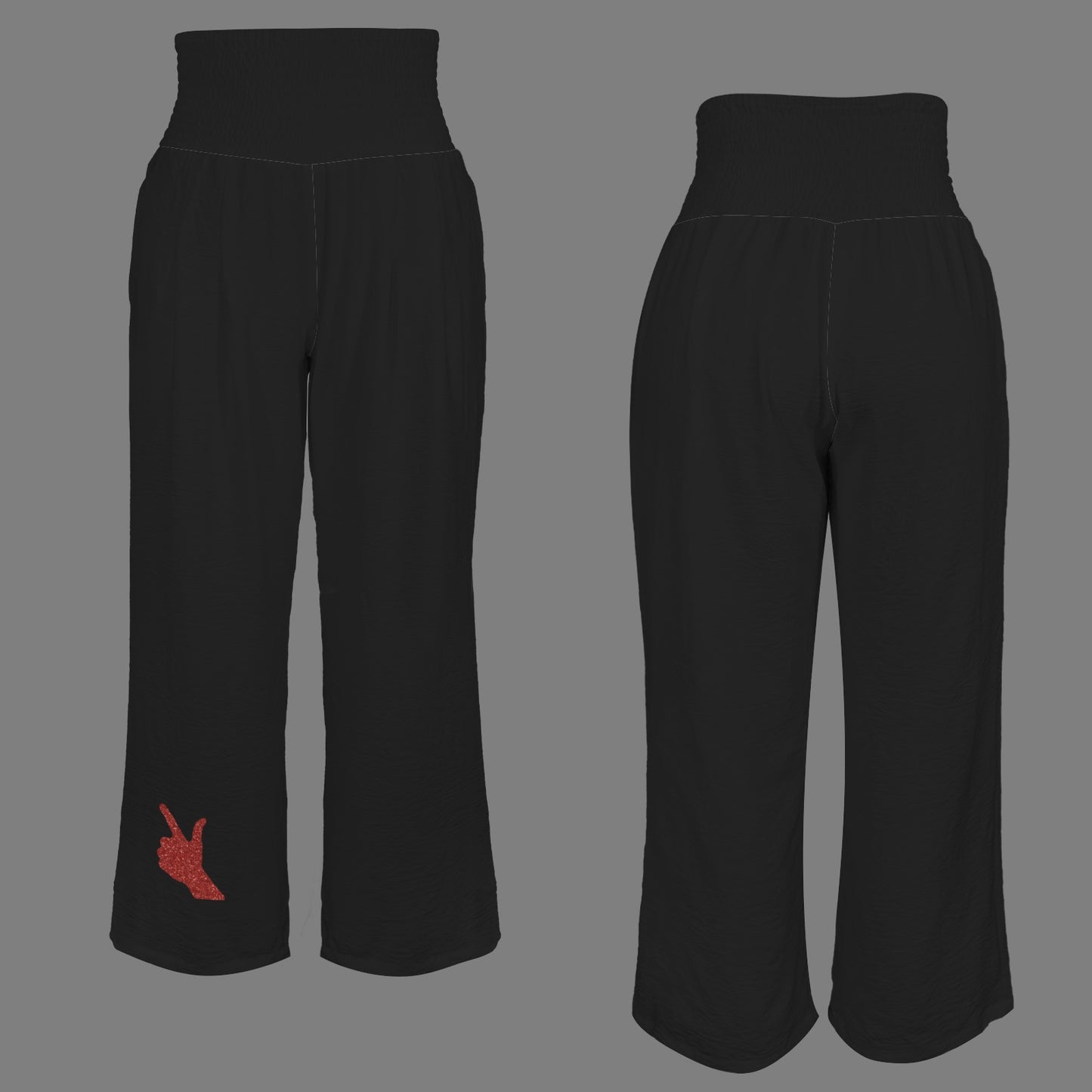Glitter Guns up Pants, Black
