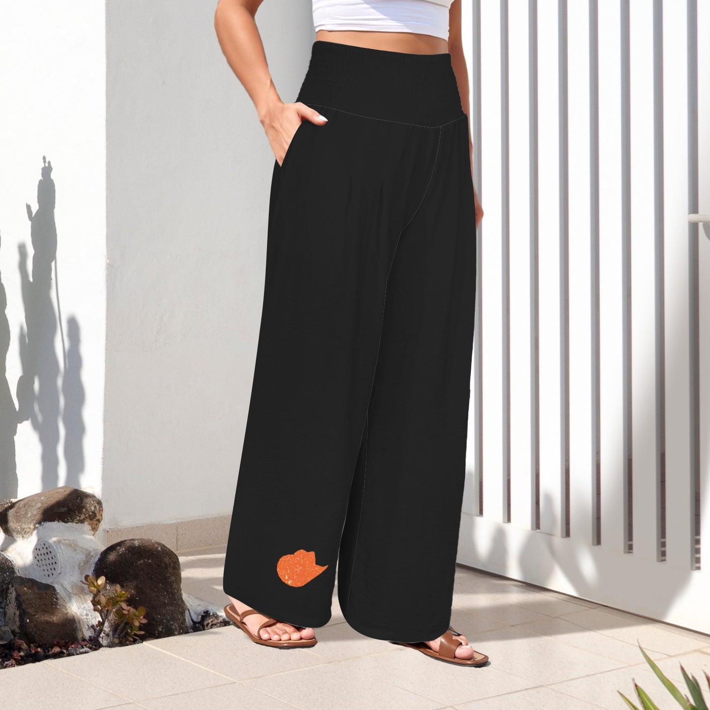 Glitter Cowgirl Pants, Black