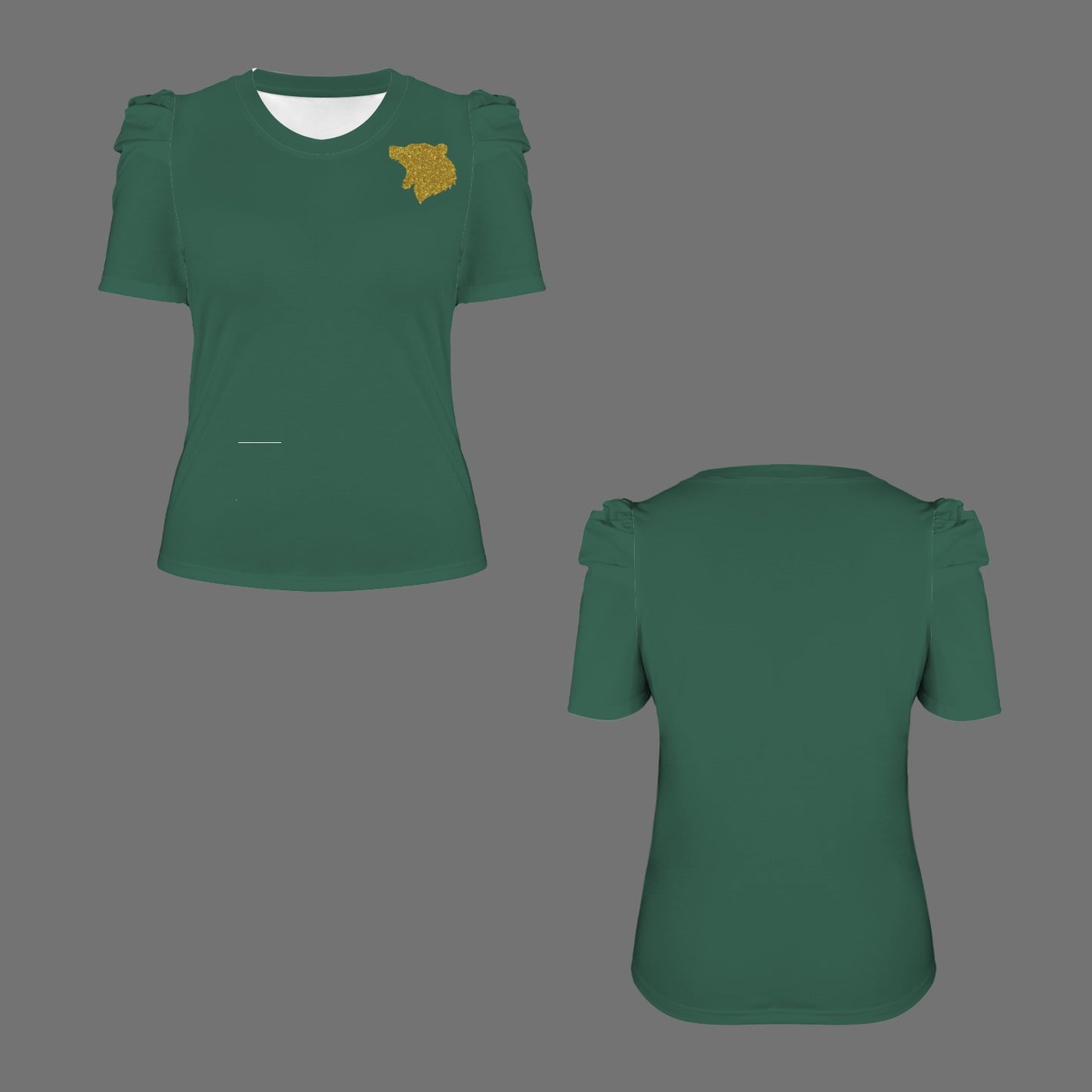 Waco Glitter Bear Top, Green