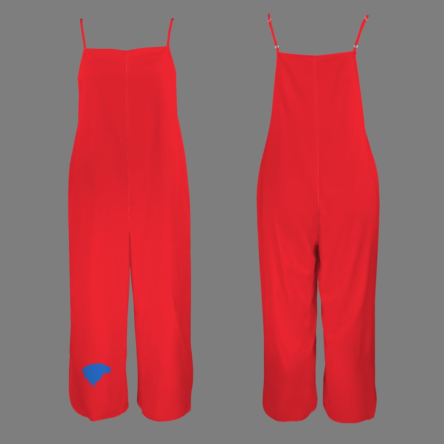 Jayhawk Wide Leg Jumpsuit, Crimson