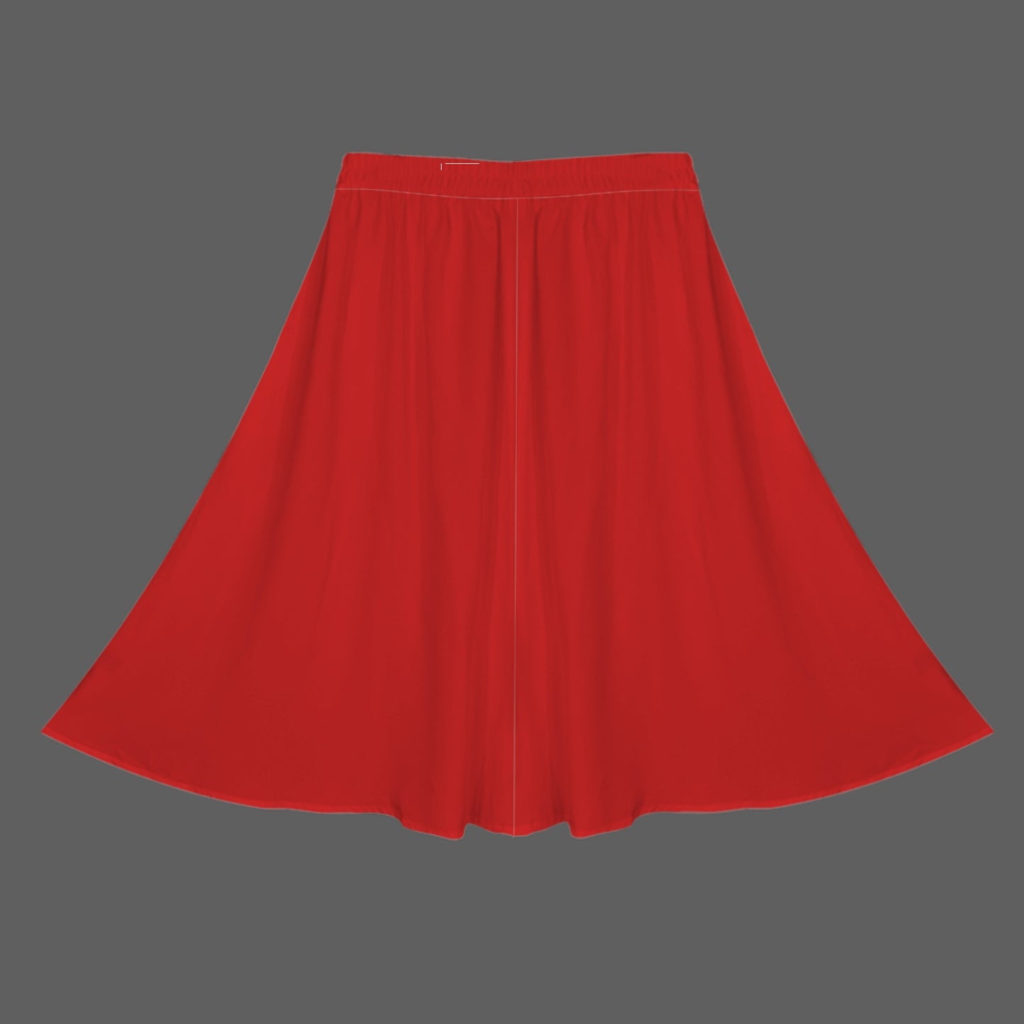 Feather Maxi Skirt, Red