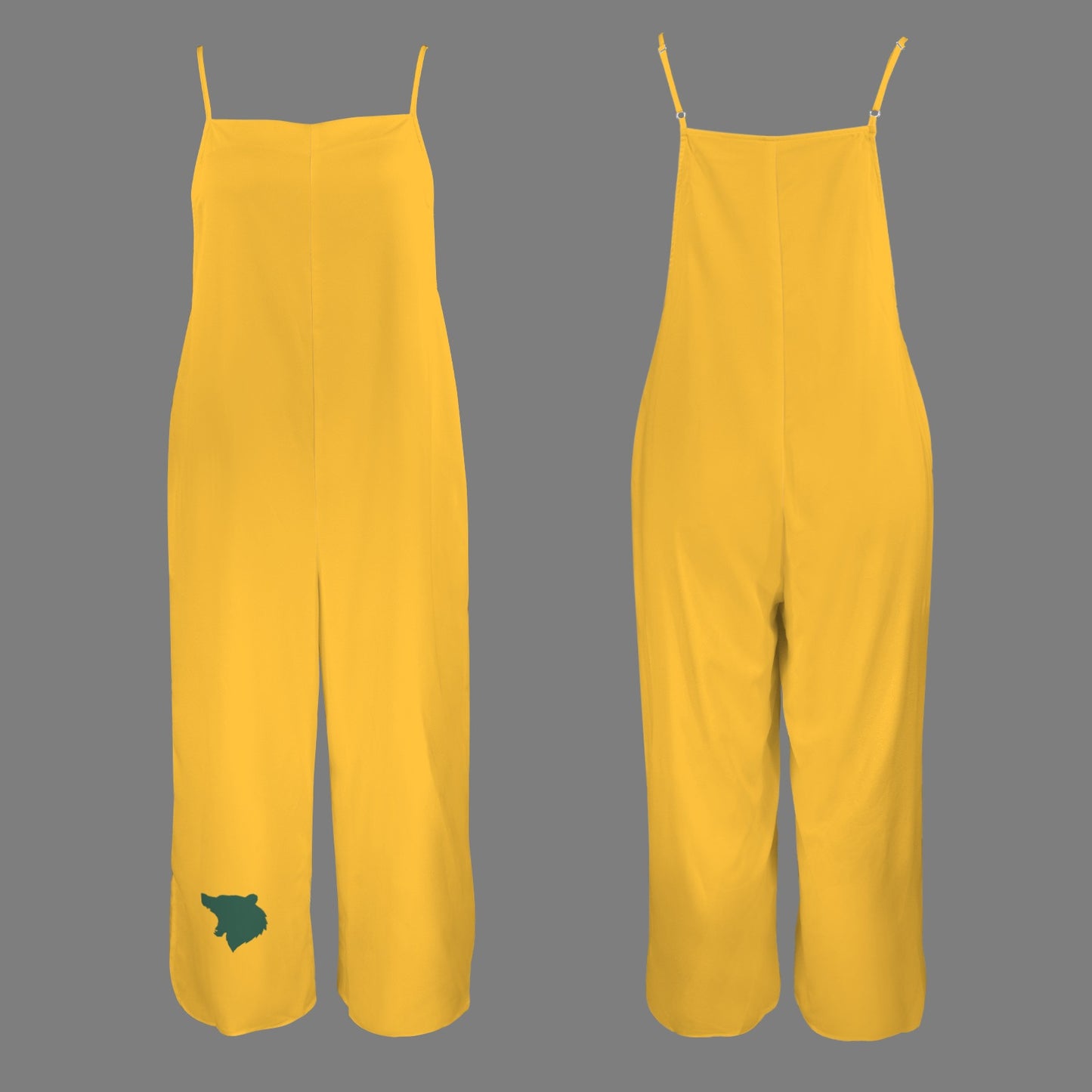 Bear Wide Leg Jumpsuit, Gold