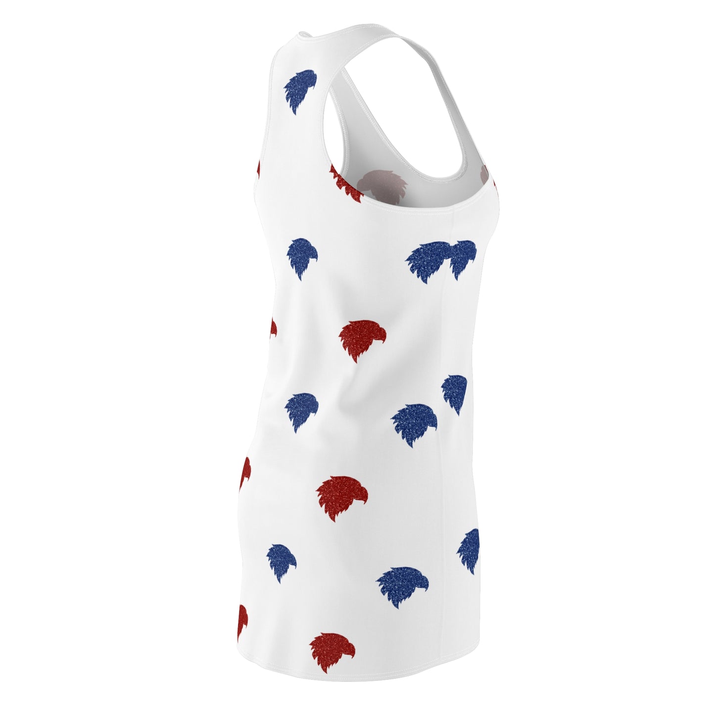 Glitter Jawhawk Print Women's Racerback Dress