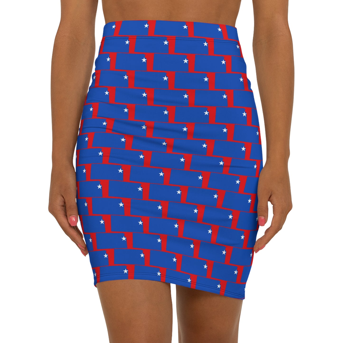 Lawrence Red Print, Women's Vibrant Pencil Skirt, Colorful Skirt, Stylish Office Wear, Trendy Skirt for Parties, Casual Outfits