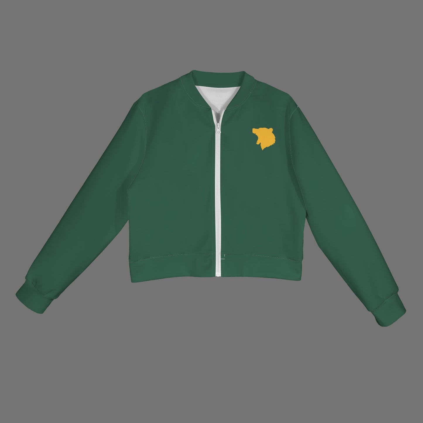 Green Bear Bomber Jacket
