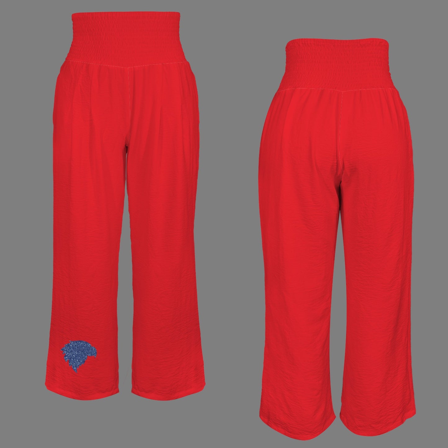 Glitter Jayhawk Pants, Crimson