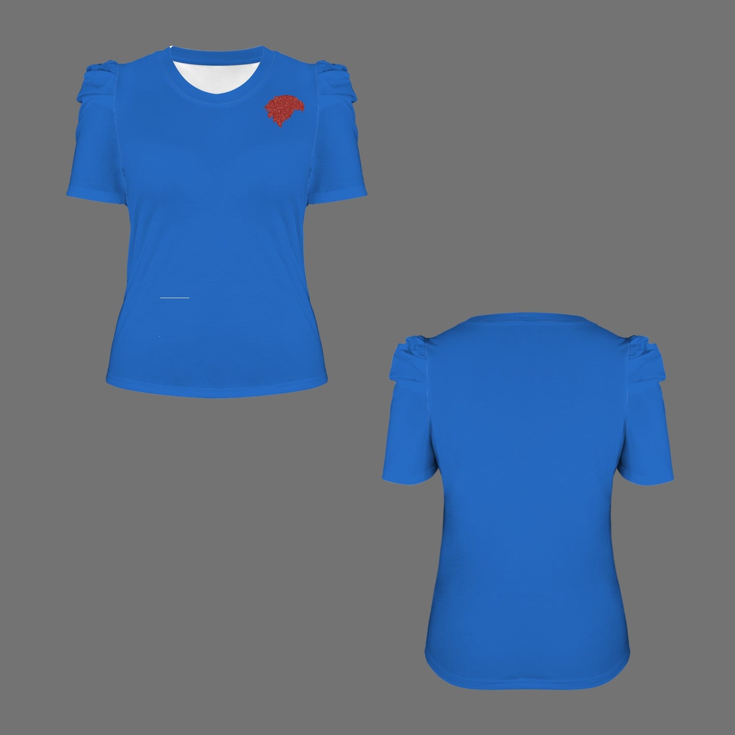 Glitter Jayhawk Top, Blue