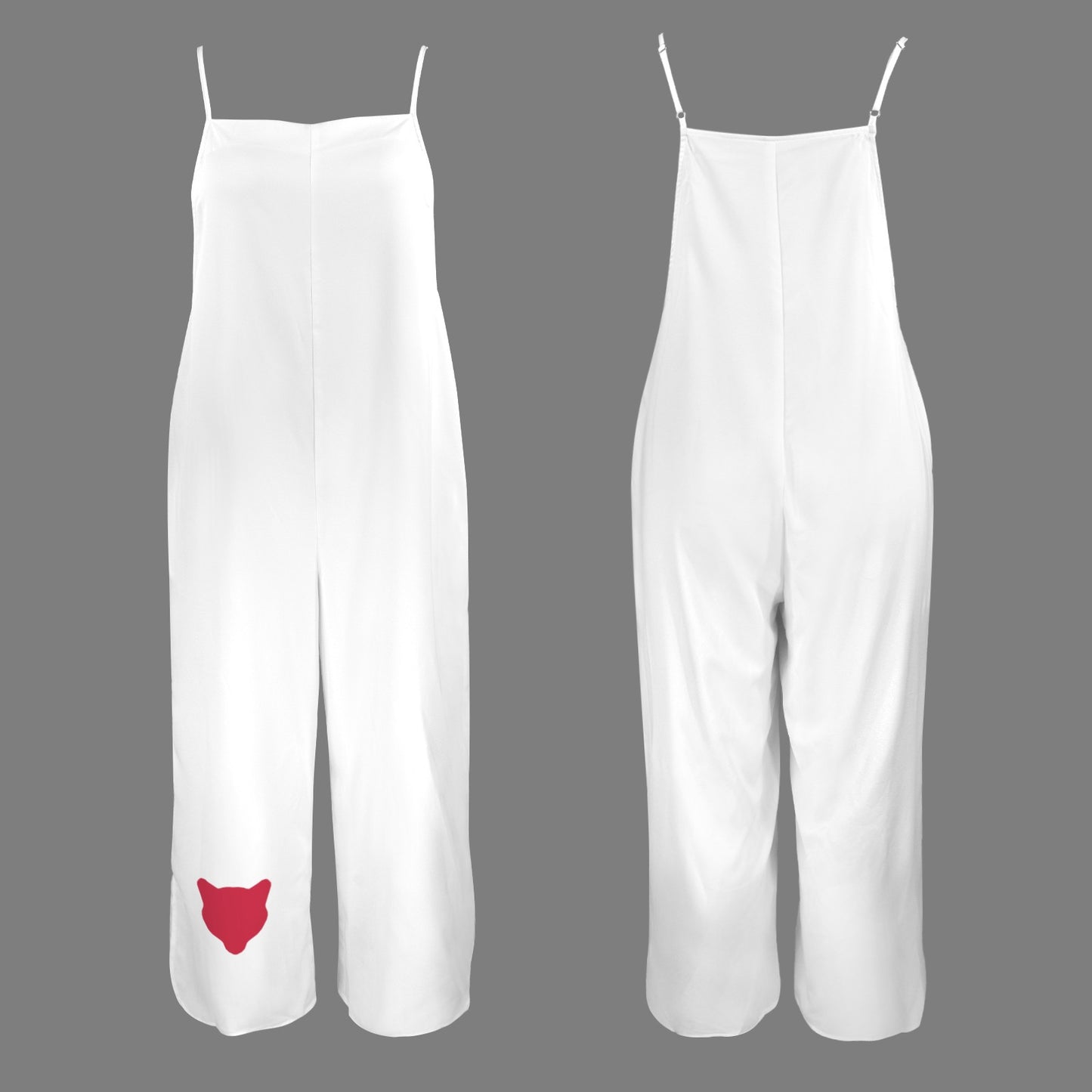 Cougar Wide Leg Jumpsuit, White