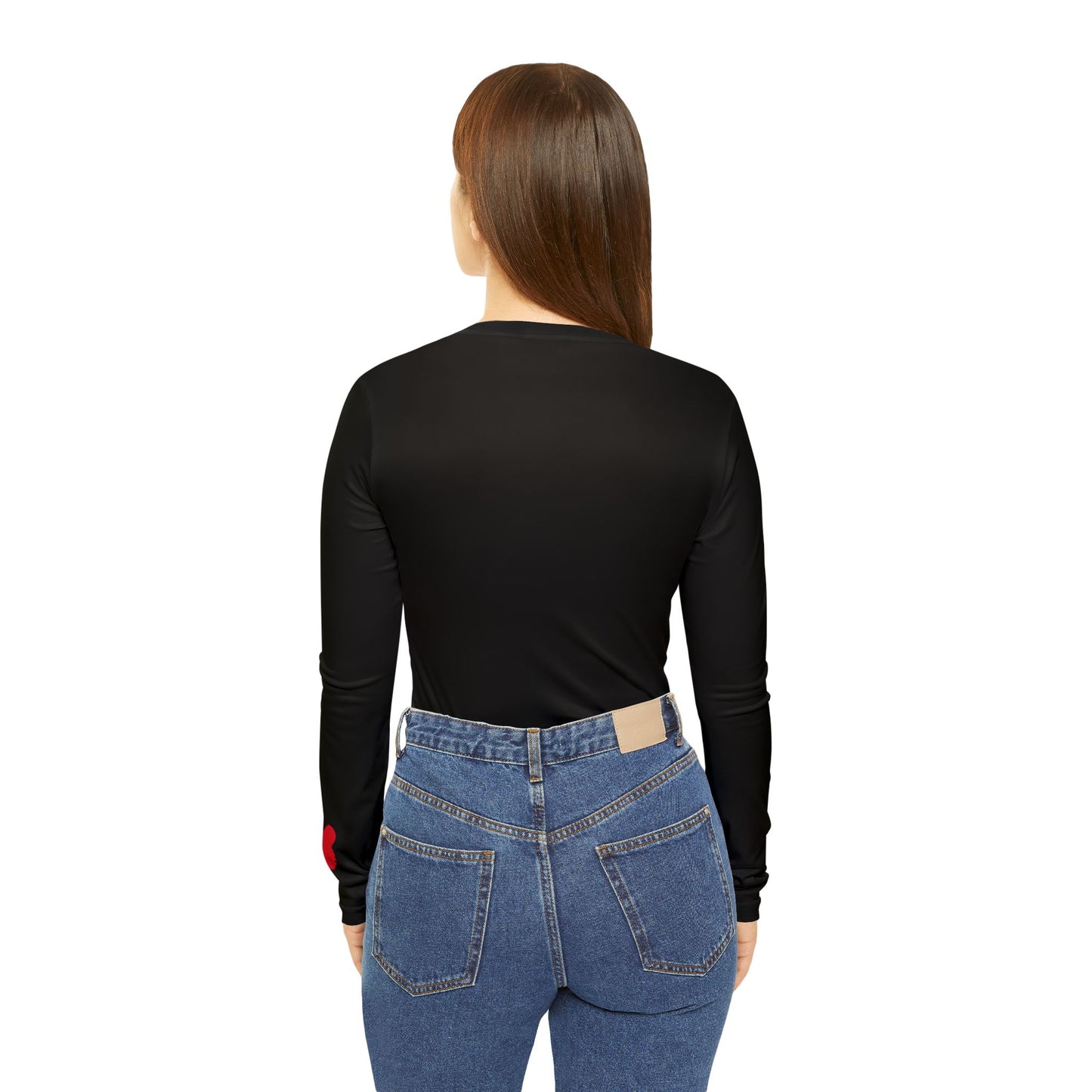 Bearcat Women's Long Sleeve V-Neck Shirt, Black