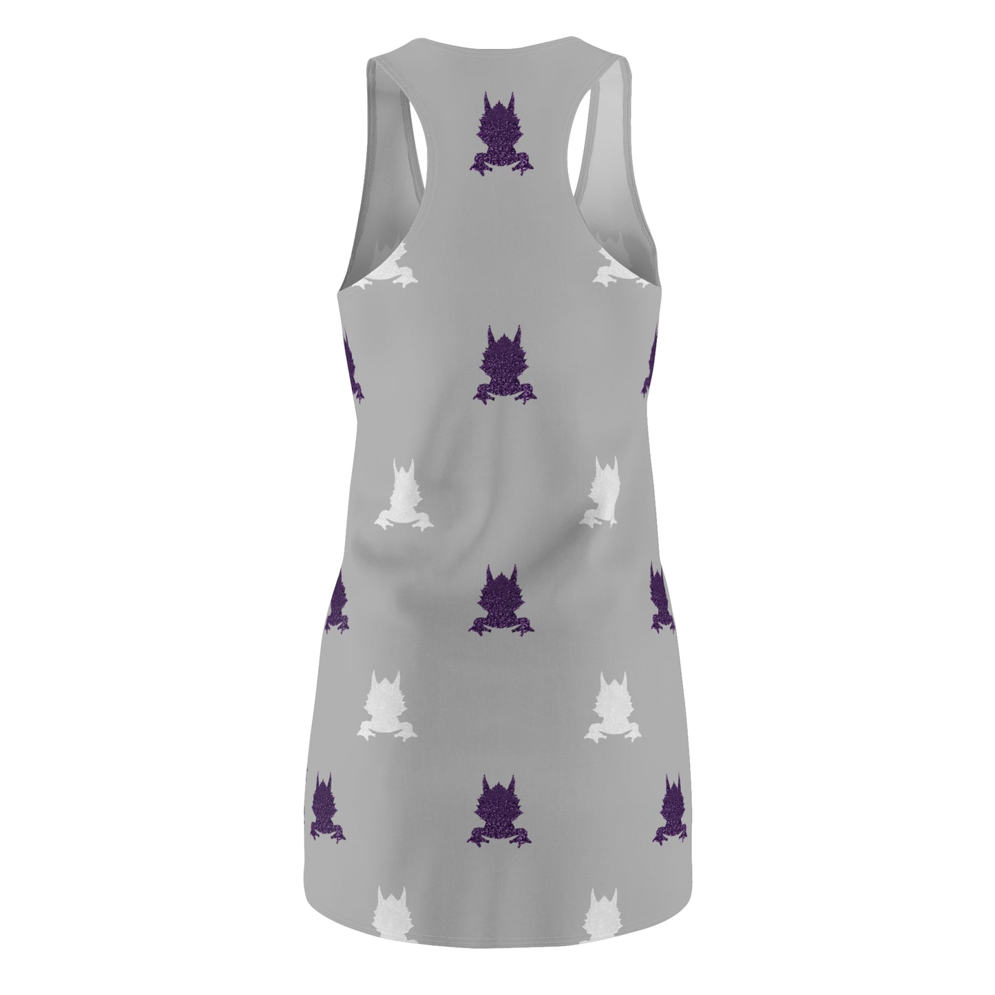 Glitter Horned Frog Print Racerback Dress