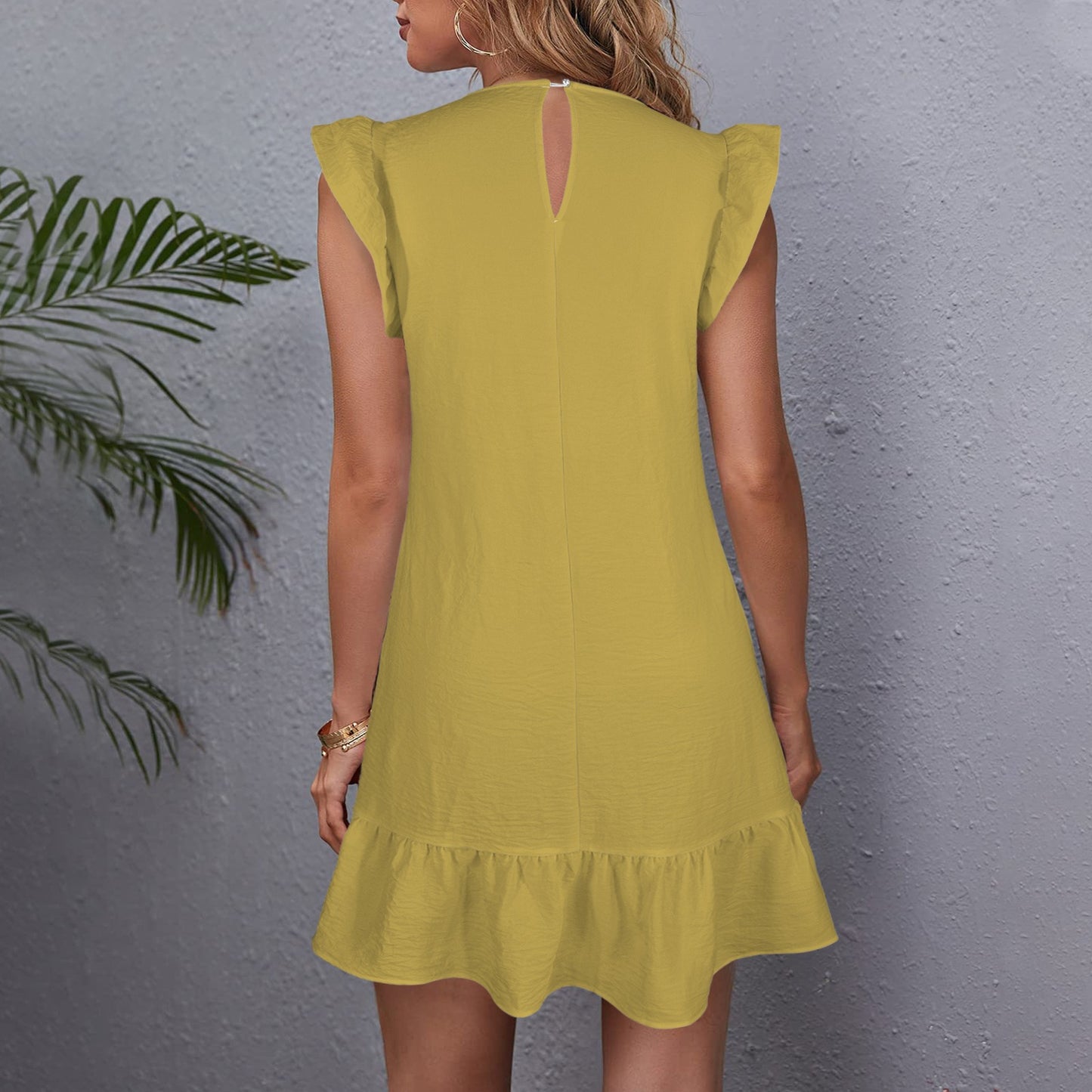 Flowy Glitter Knight Dress, Gold