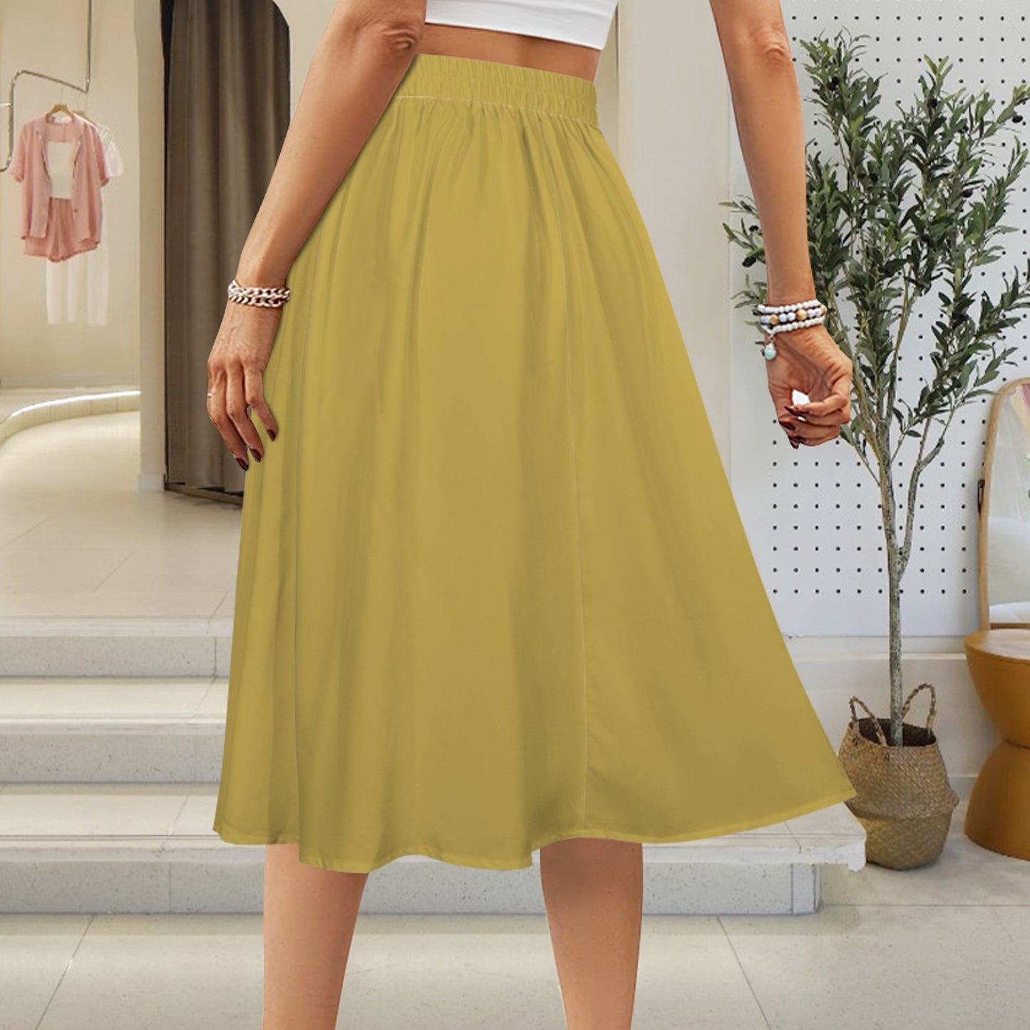 Knight Maxi Skirt, Gold
