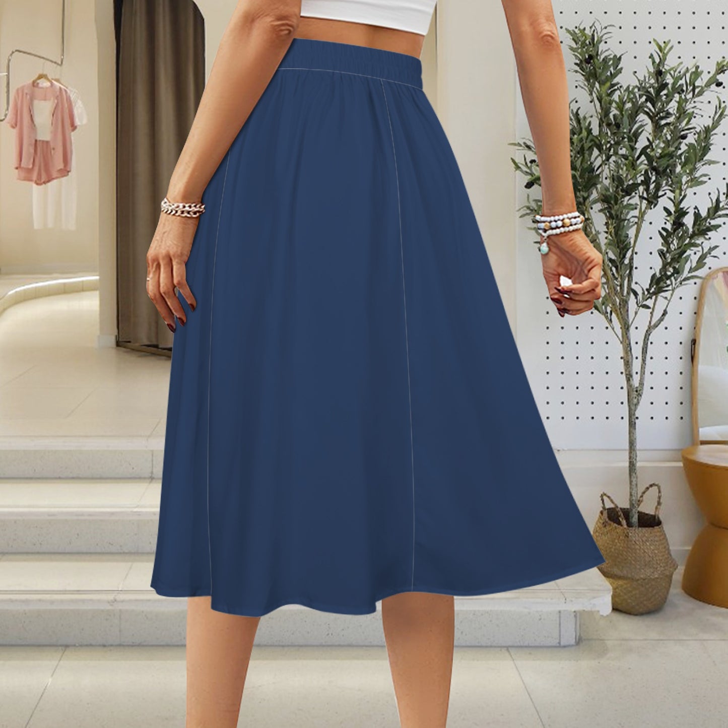Wildcat Maxi Skirt, Blue
