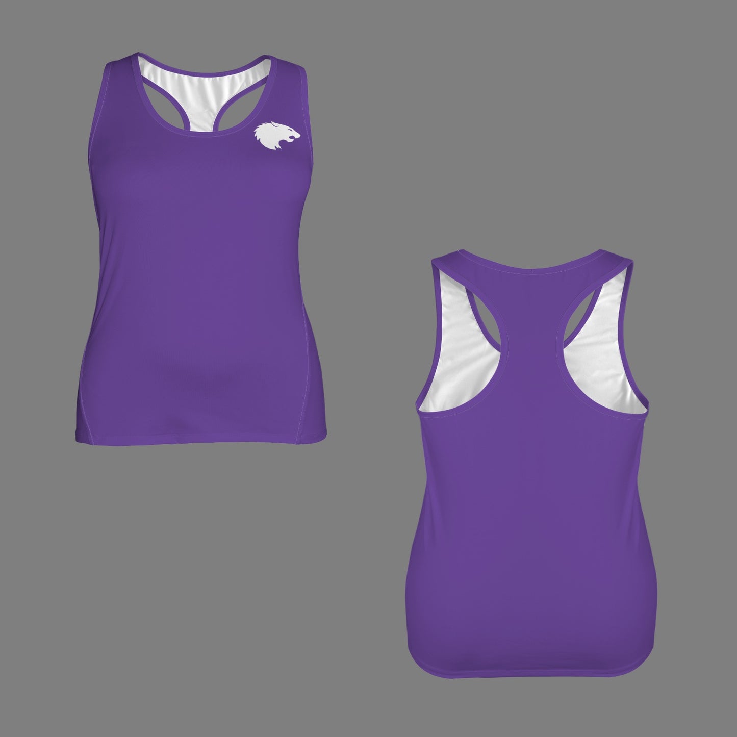 Purple Wildcat Racerback Sports Top