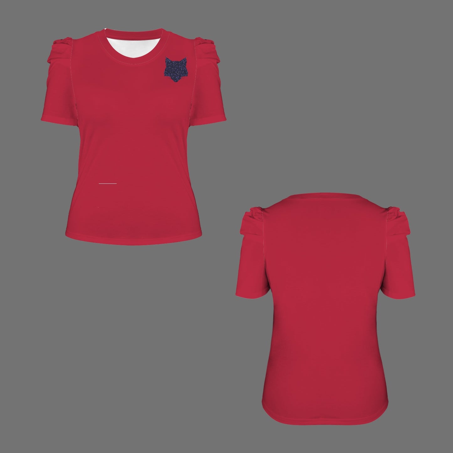 Tucson Glitter Wildcat Top, Red