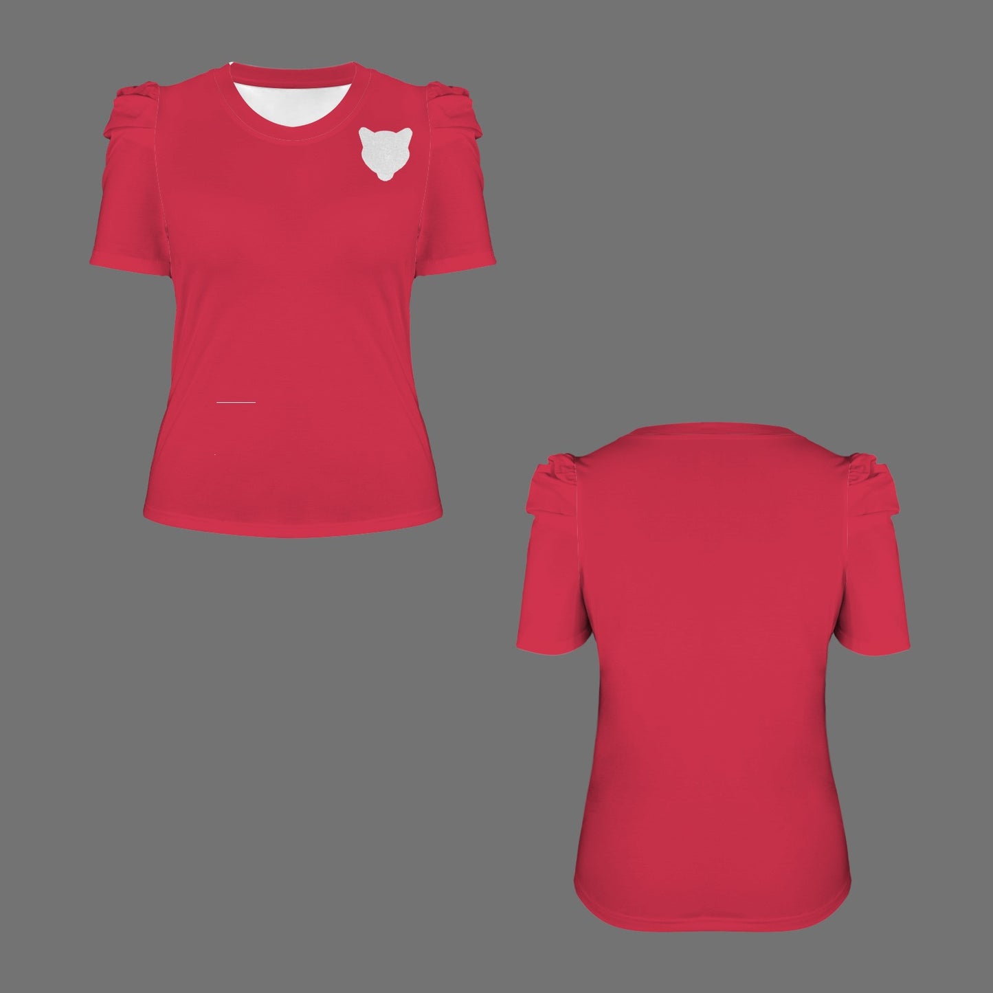 Houston Glitter Cougar Top, Red