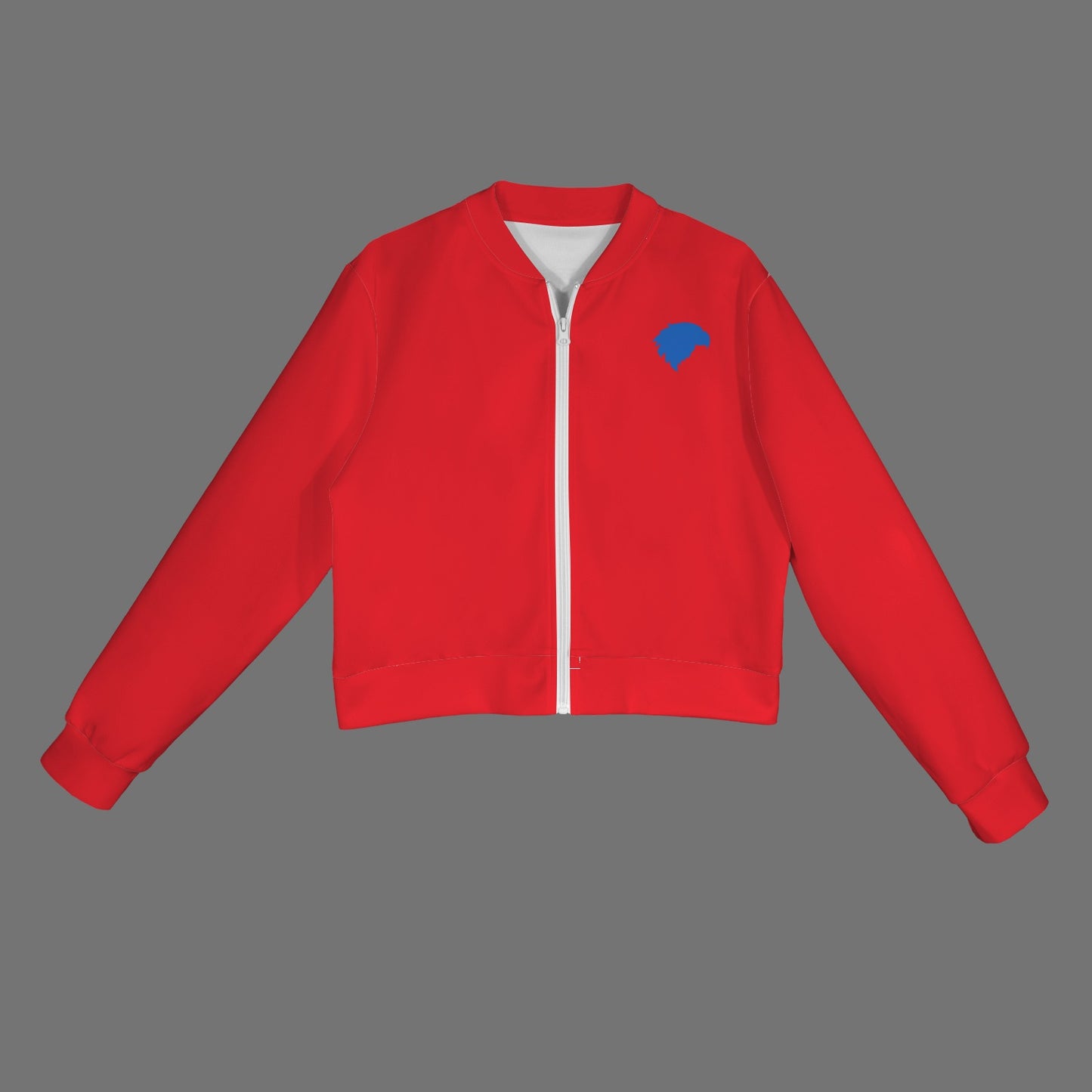 Crimson Jayhawk Bomber Jacket