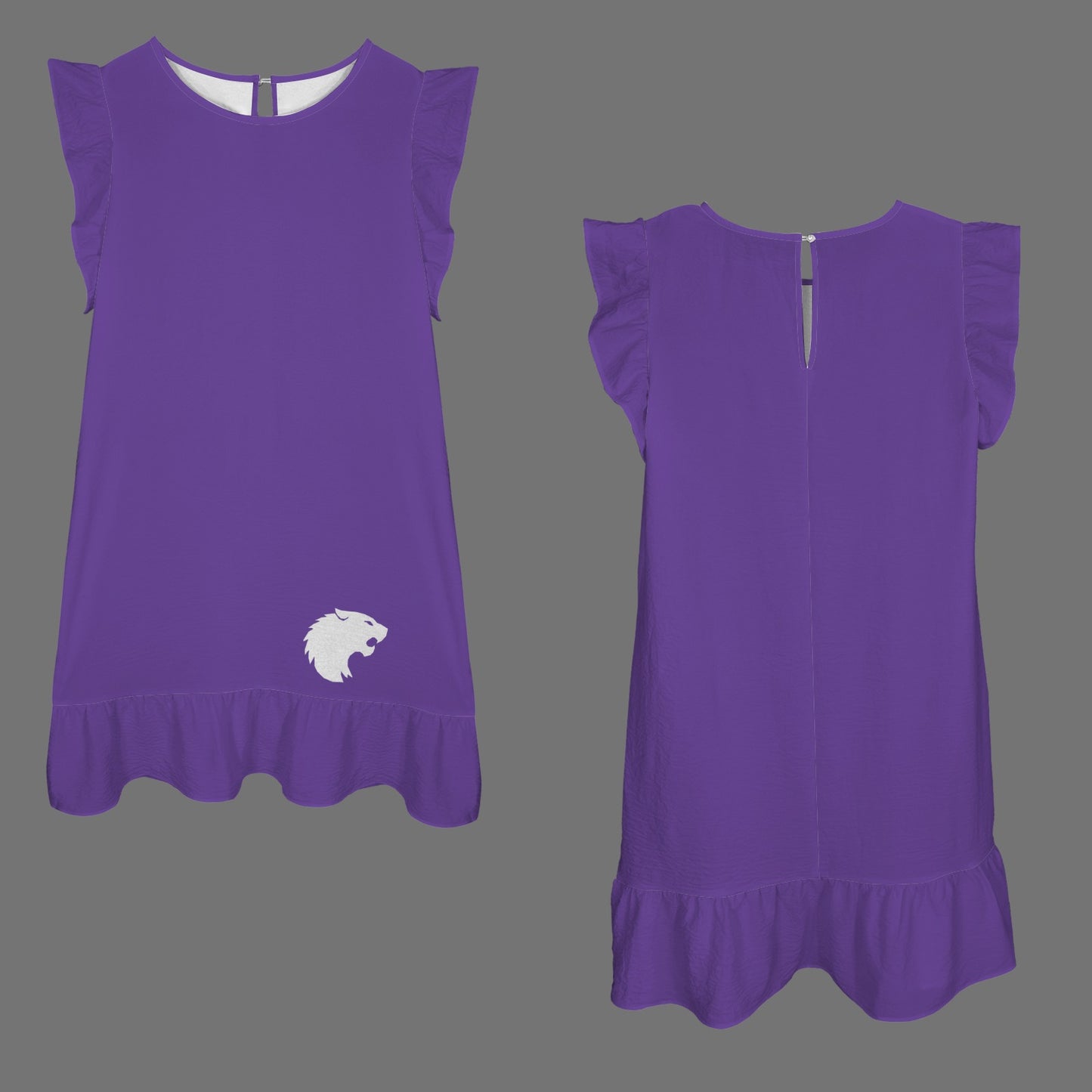 Flowy Manhattan Glitter Wildcat Dress, Purple