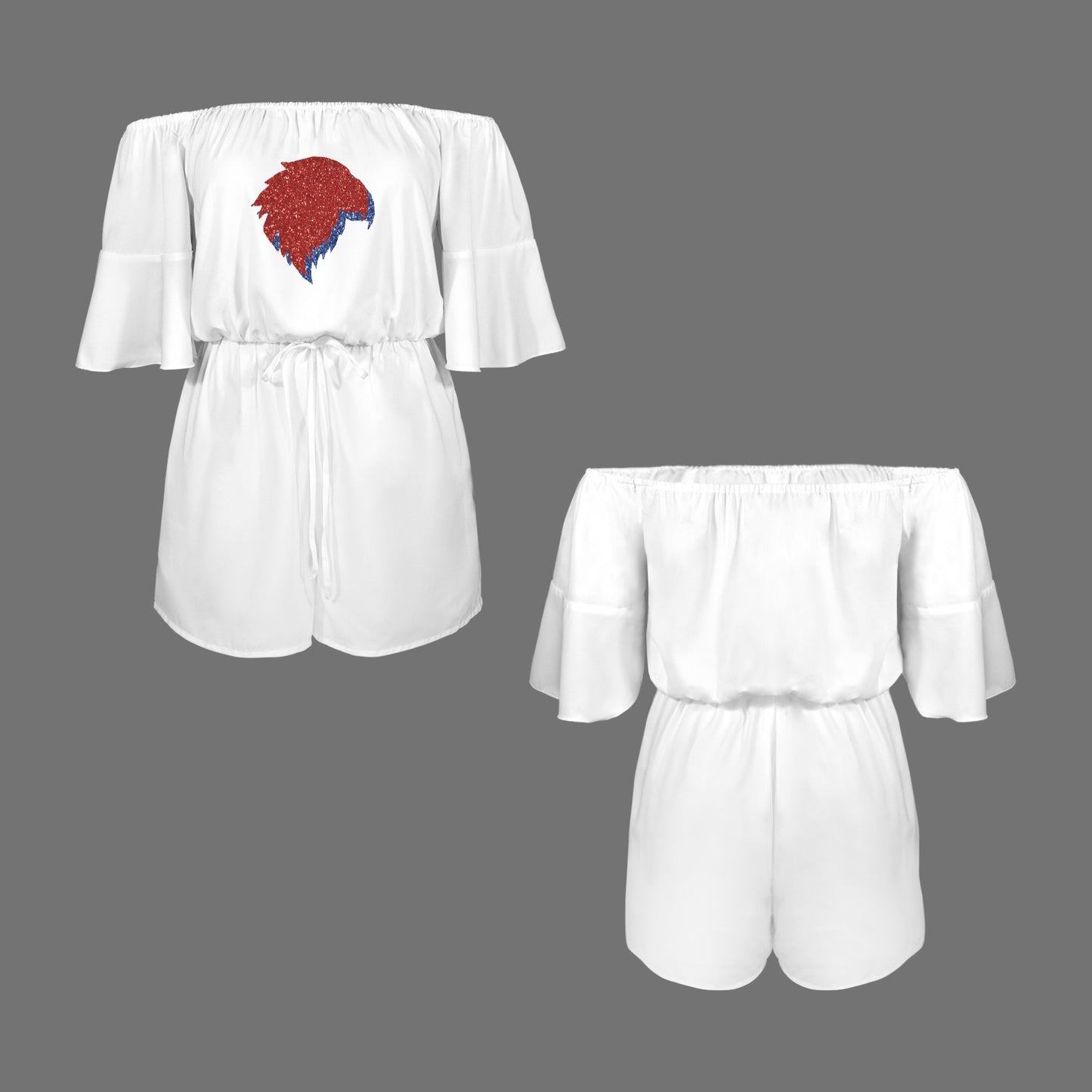 Glitter Jayhawk Romper