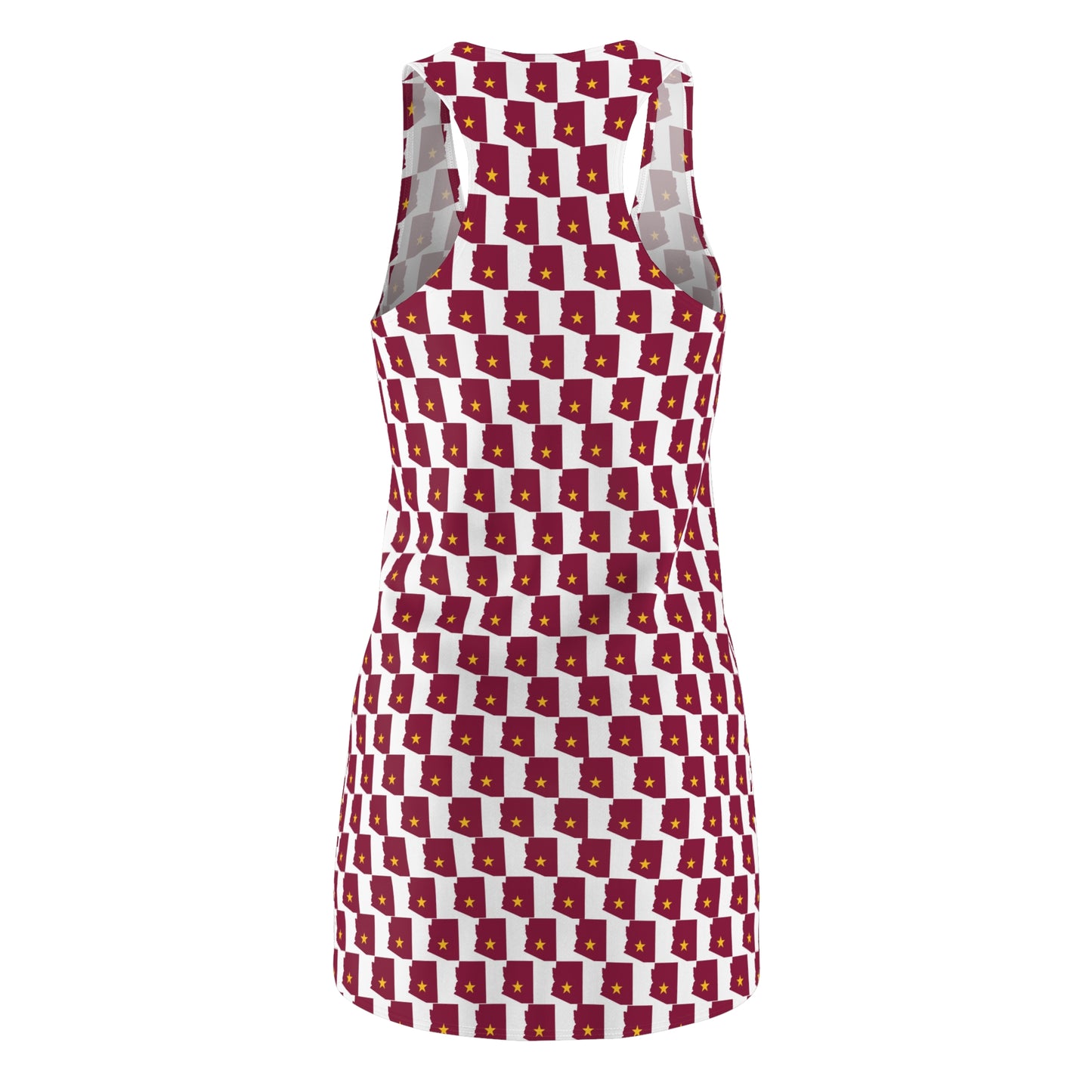 AZ White Print, Racerback Dress