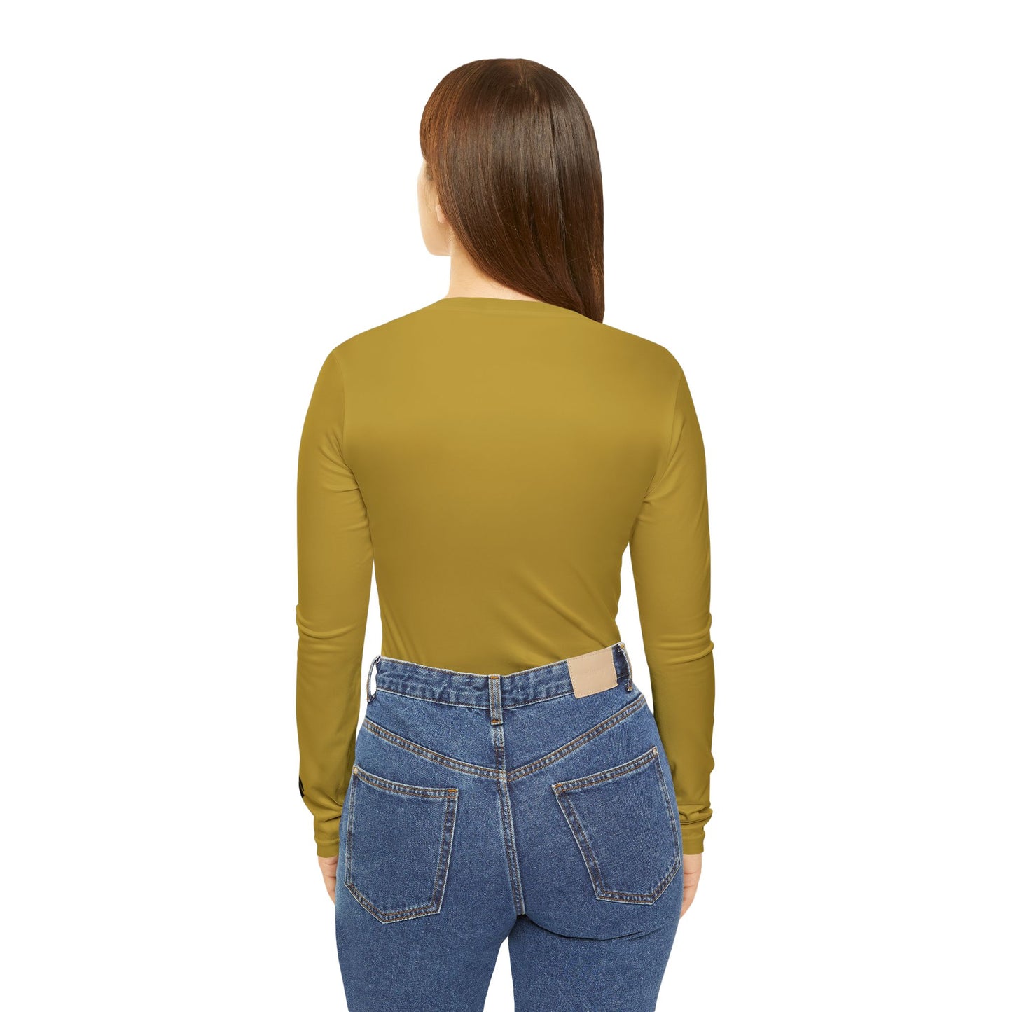 Knight Women's Long Sleeve V-Neck Shirt, Gold