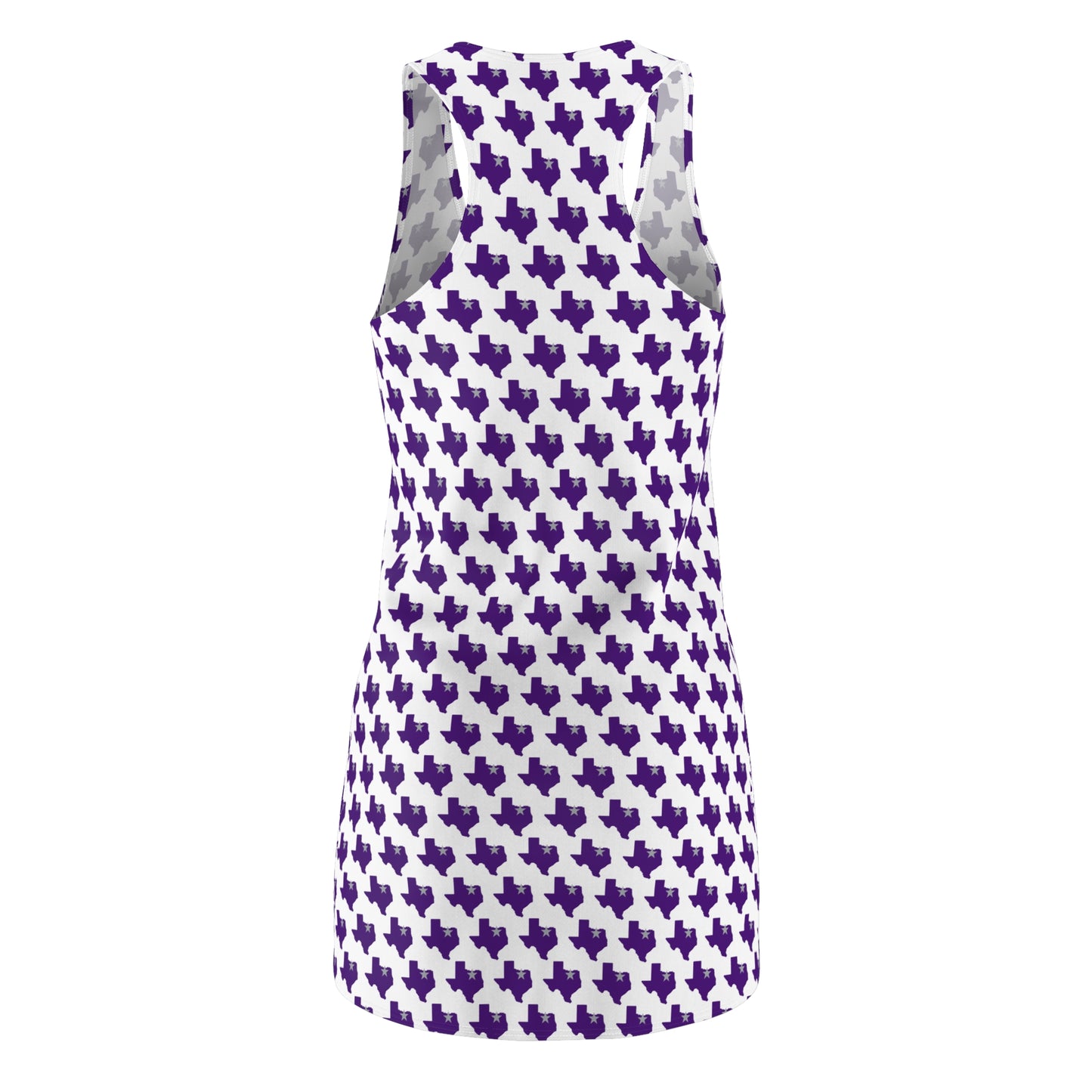 TX White Print Women's Racerback Dress