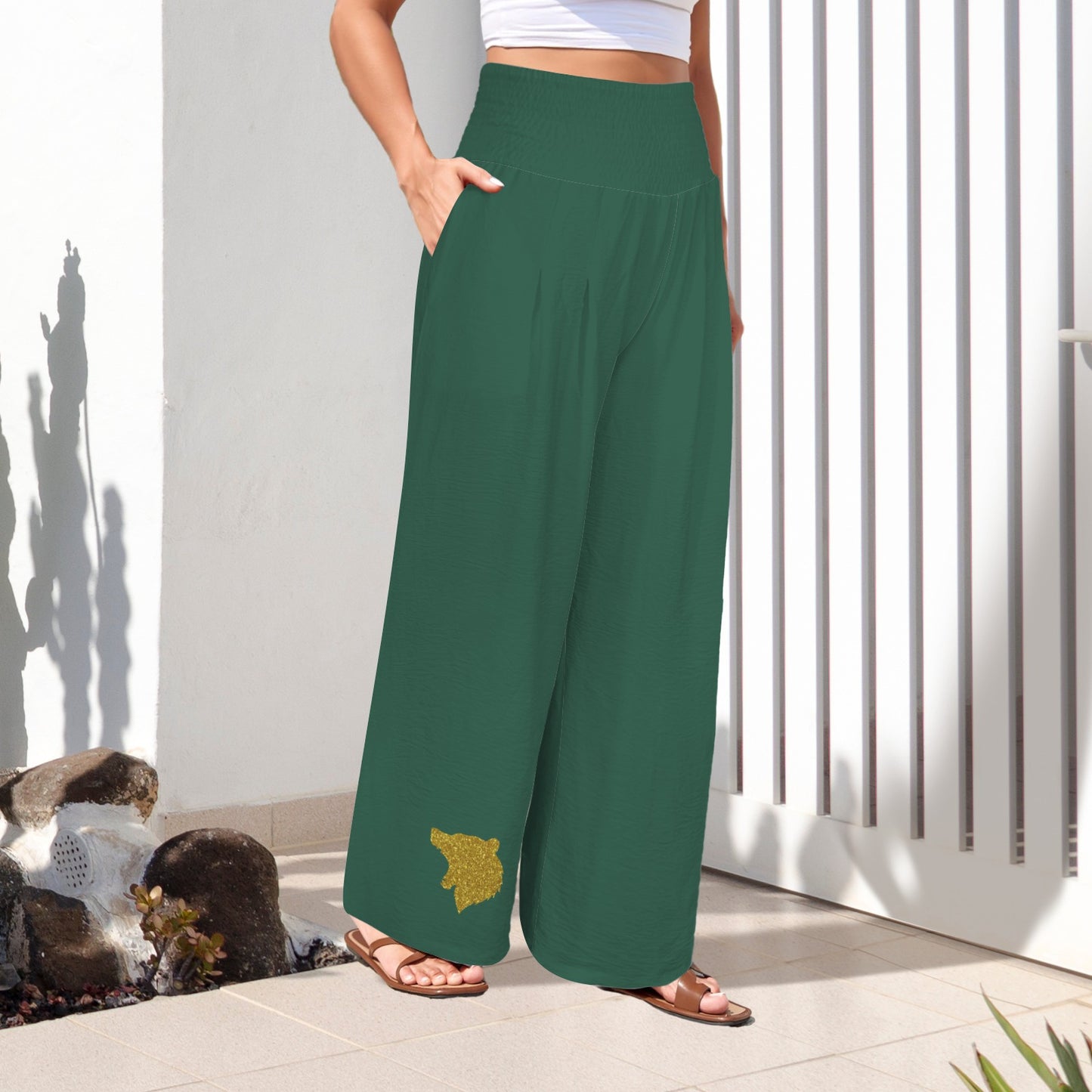 Waco Glitter Bear Pants, Green