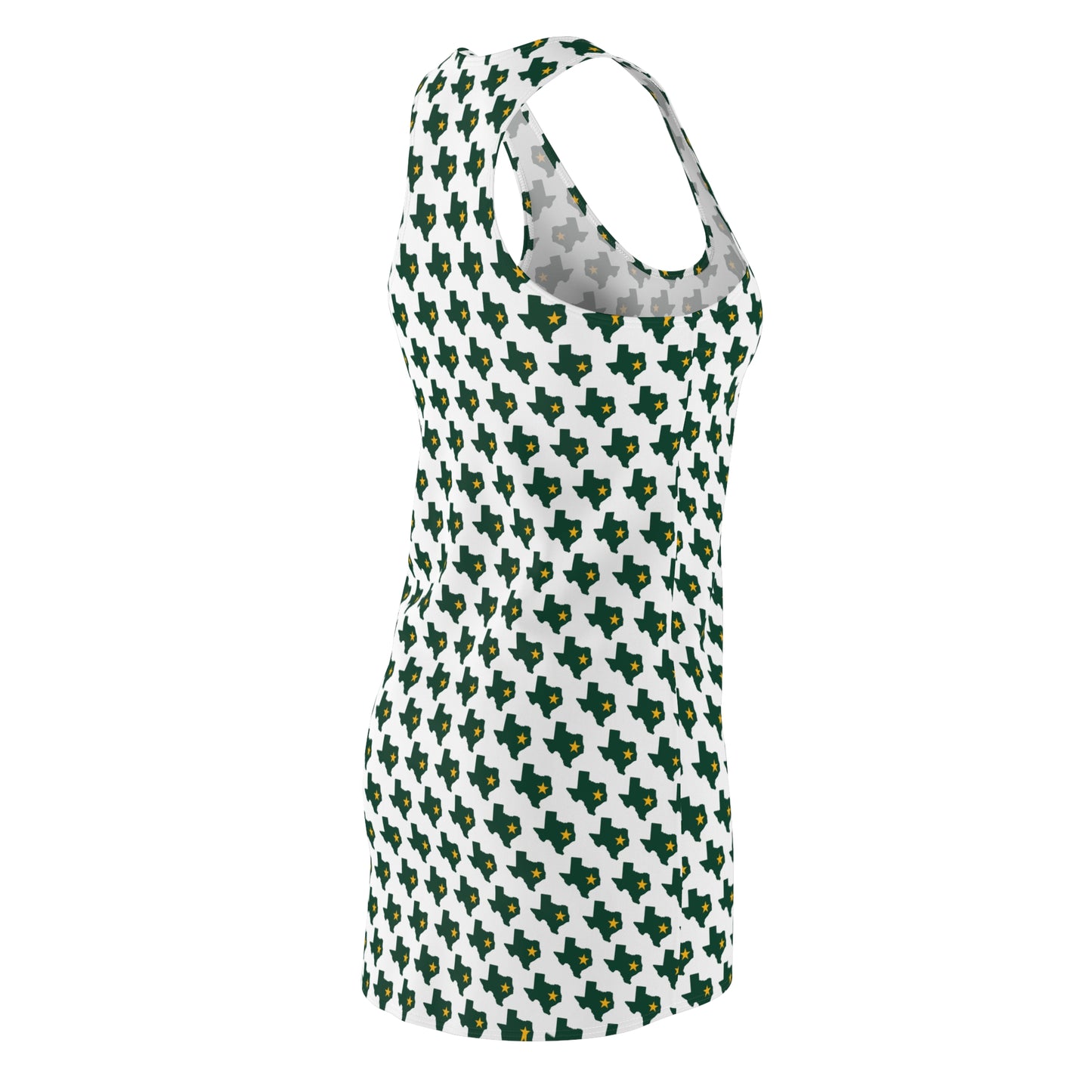 TX White Print Racerback Dress