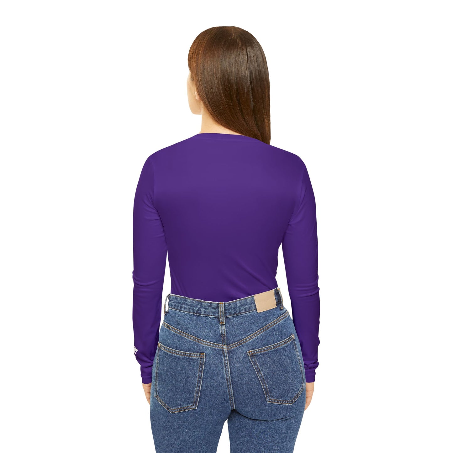 Wildcat Women's Long Sleeve V-Neck Shirt, Purple