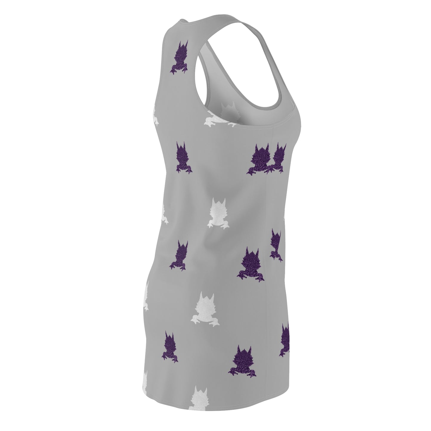 Glitter Horned Frog Print Racerback Dress