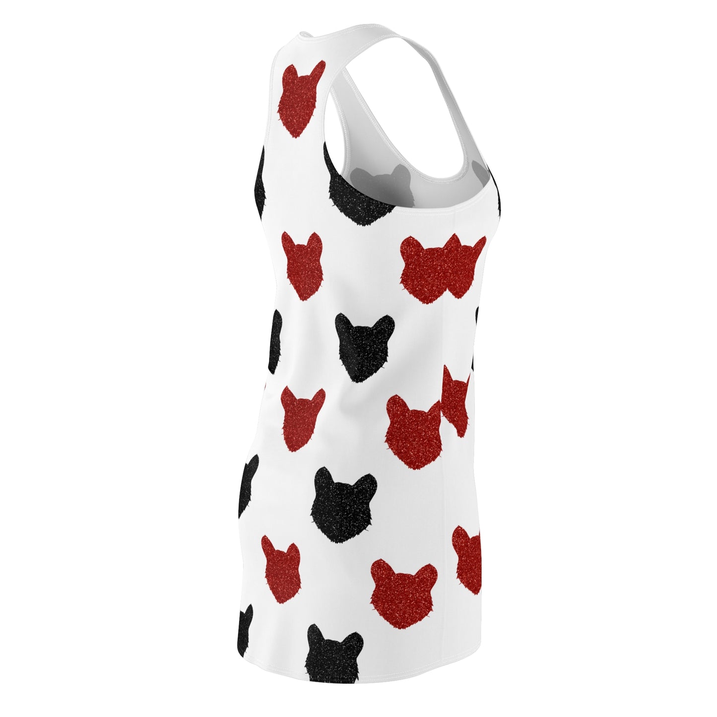 Glitter Bearcat Print Racerback Dress