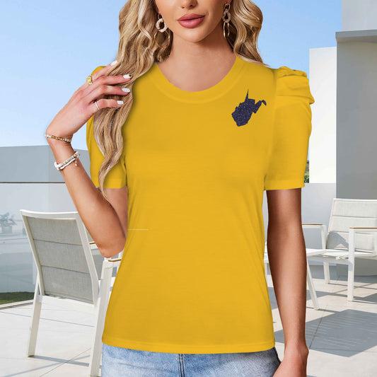 Glitter WV Top, Gold