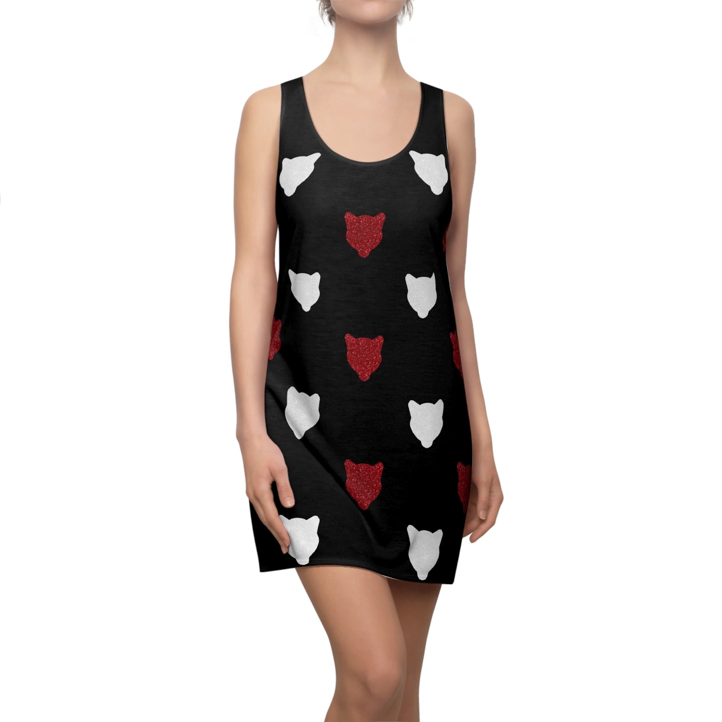 Houston Glitter Cougar Trendy Women's Racerback Dress