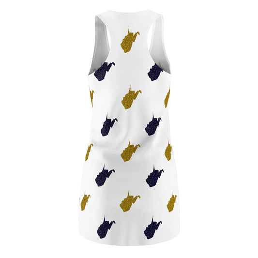 Glitter WV Print Racerback Dress