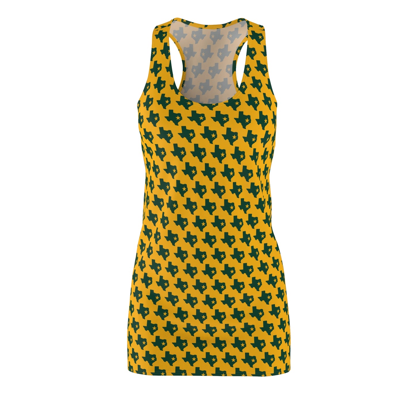 TX Gold Print Racerback Dress