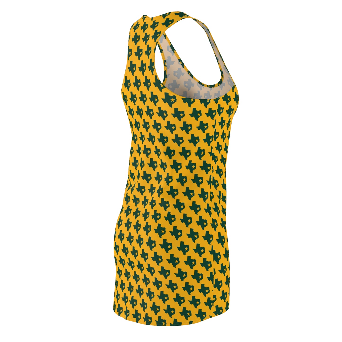 TX Gold Print Racerback Dress