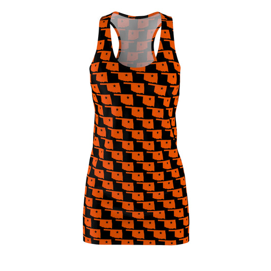 OK Black Print Racerback Dress