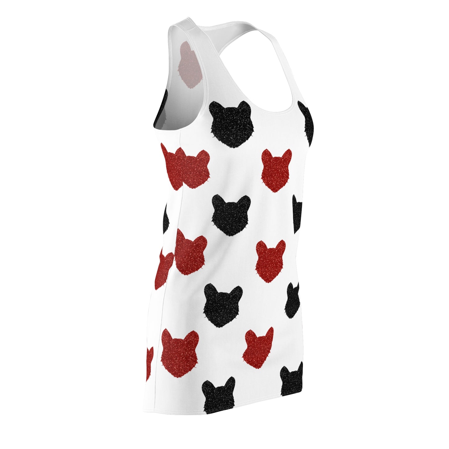 Glitter Bearcat Print Racerback Dress