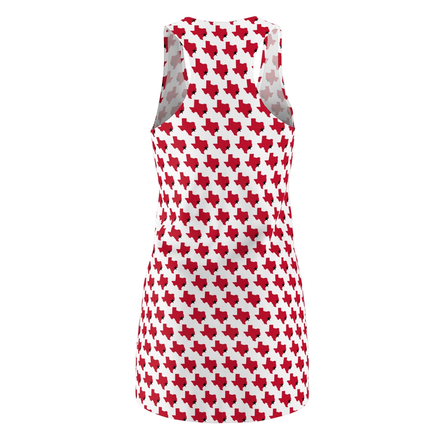 TX White Print Women's Racerback Dress
