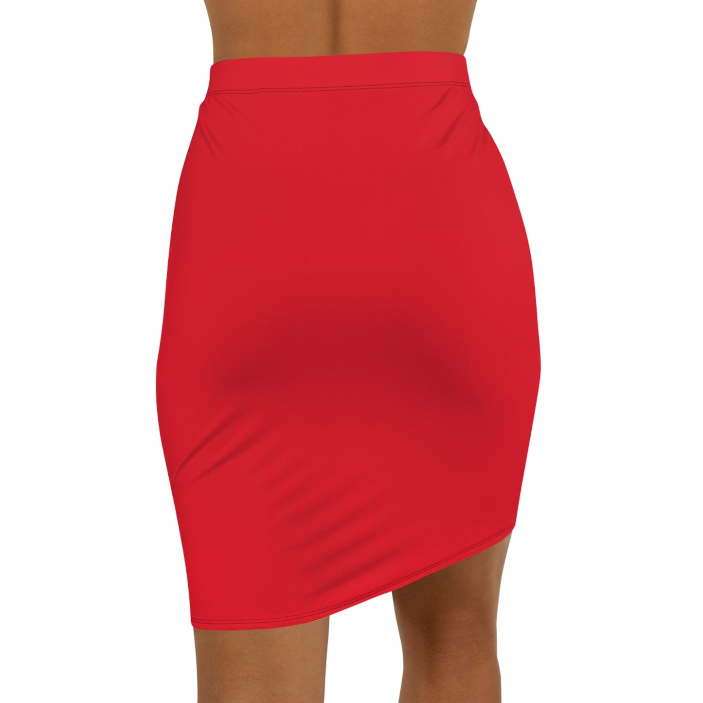Cincinnati Red Women's Mid-Waist Pencil Skirt
