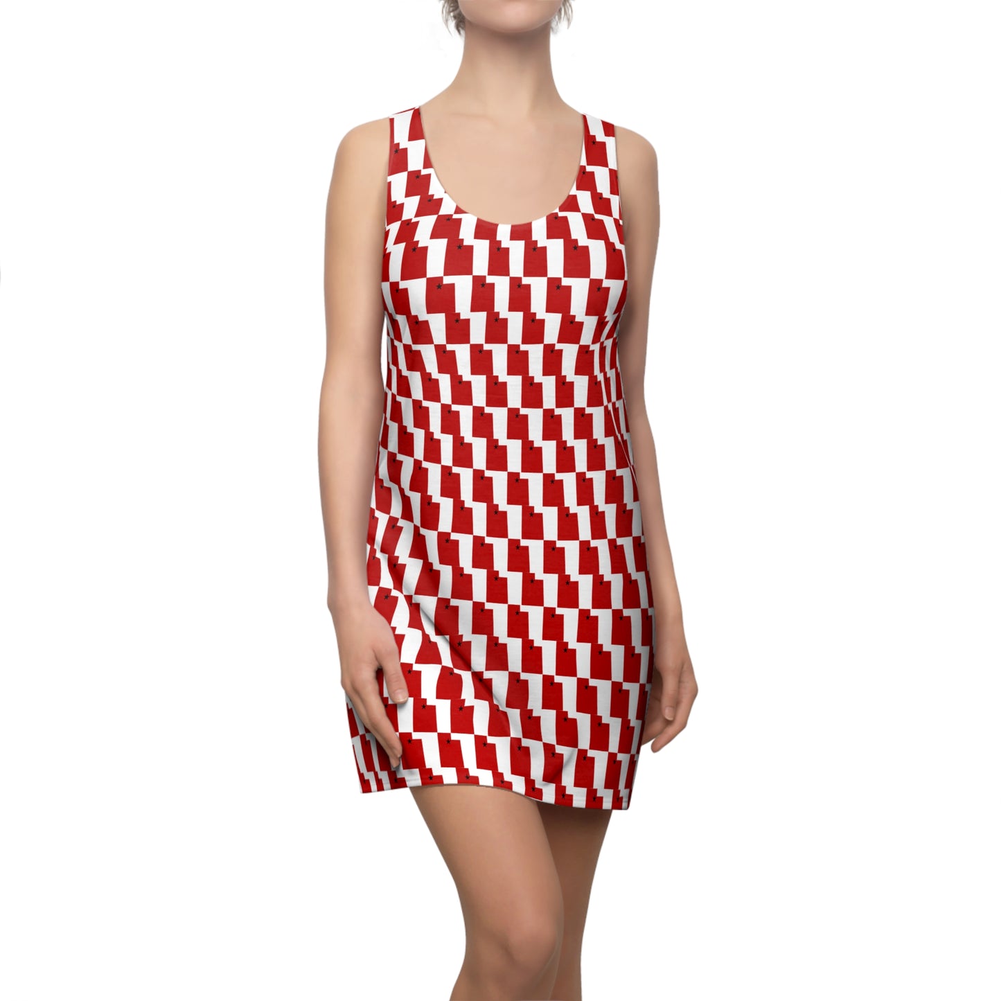 UT White Print Racerback Dress