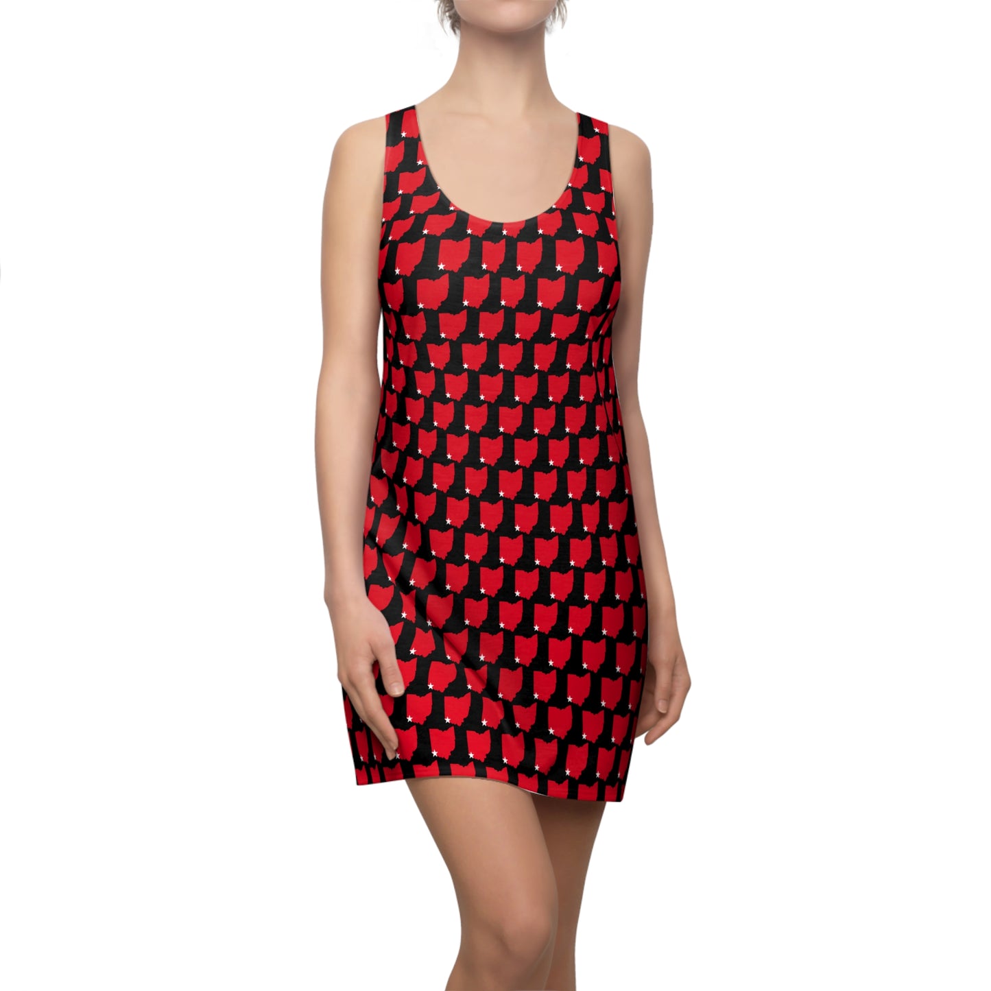 Ohio Black Print Racerback Dress